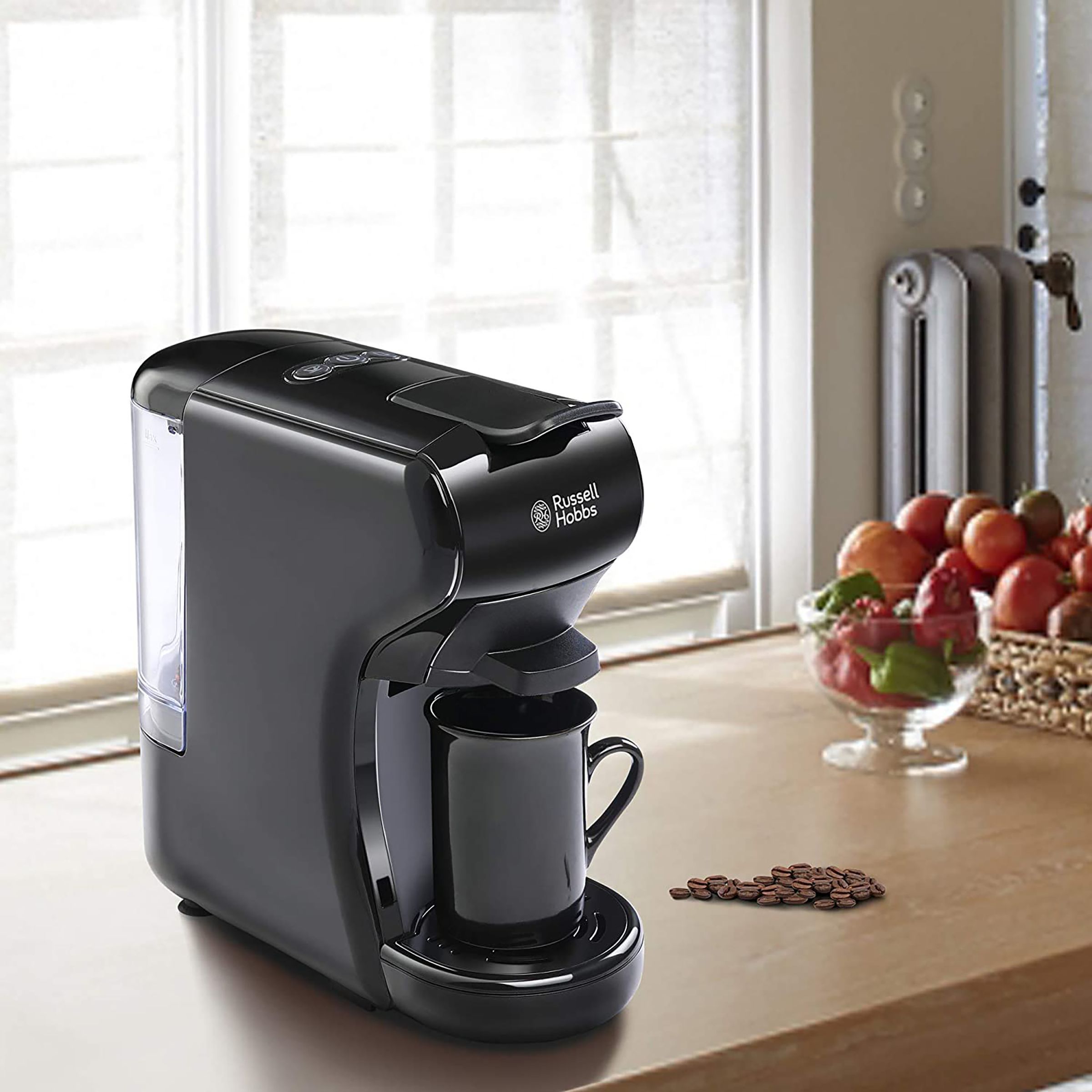 Russell Hobbs Automatic Coffee Maker (Makes Espresso, 15 Bar Pressure, 190713B, Black) Russell Hobbs Automatic Coffee Maker (Makes Espresso, 15 Bar Pressure, 190713B, Black)_9