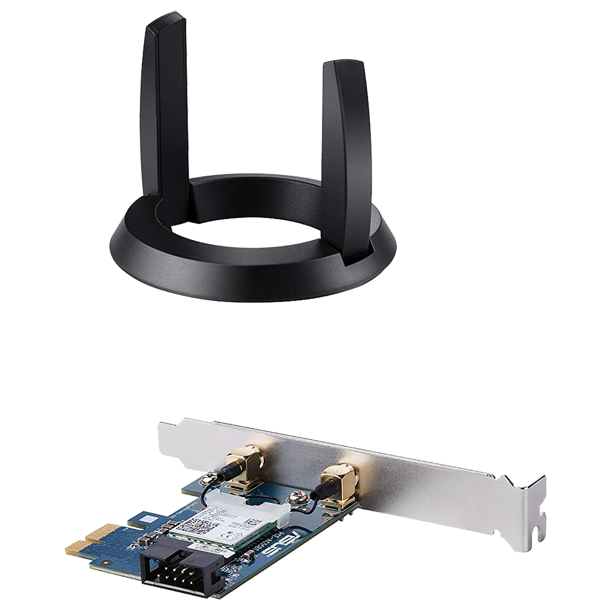 Asus PCE-AC58BT Dual Band Network Adapter (2 Antennas, MU-MIMO Technology, Black)_4