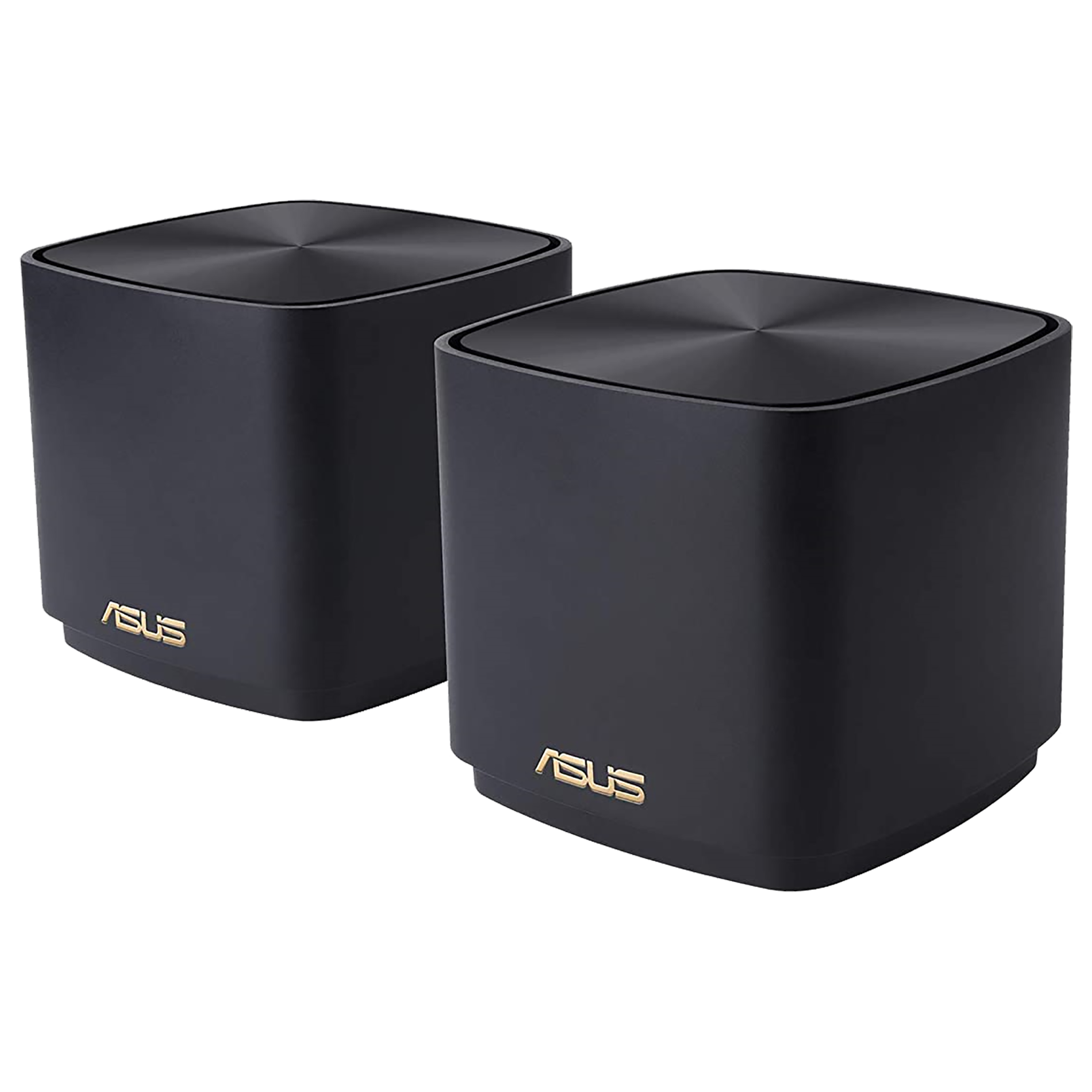 ASUS Dual Band Pack of 2 WiFi Home Mesh System (Ai Protection, ZenWi-Fi AX Mini XD4, Black)_1