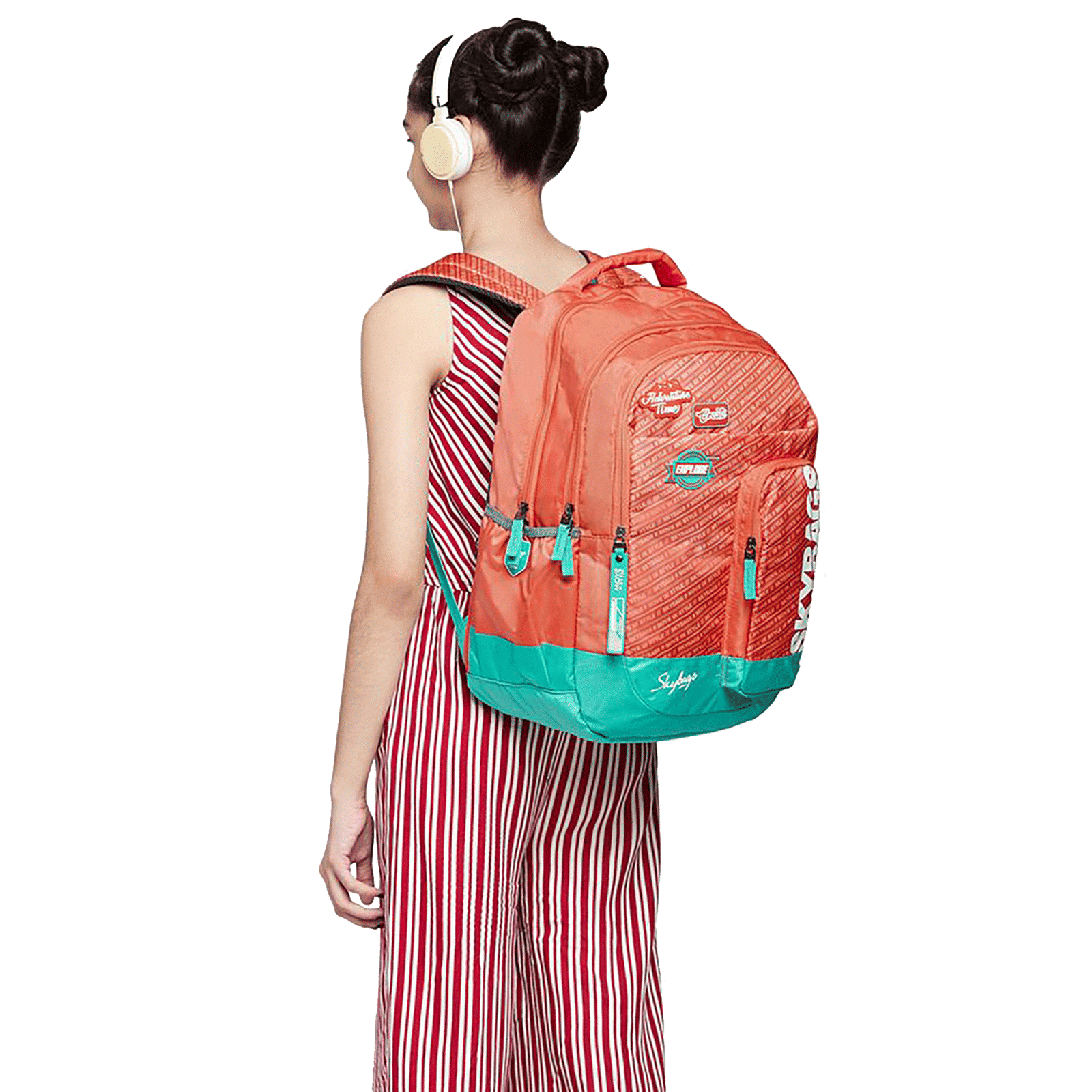 Sky Bags Astro Nxt 8 34 Litres Mini Gucci Backpack (Rain Cover, BPASN8PCOR, Coral)_7