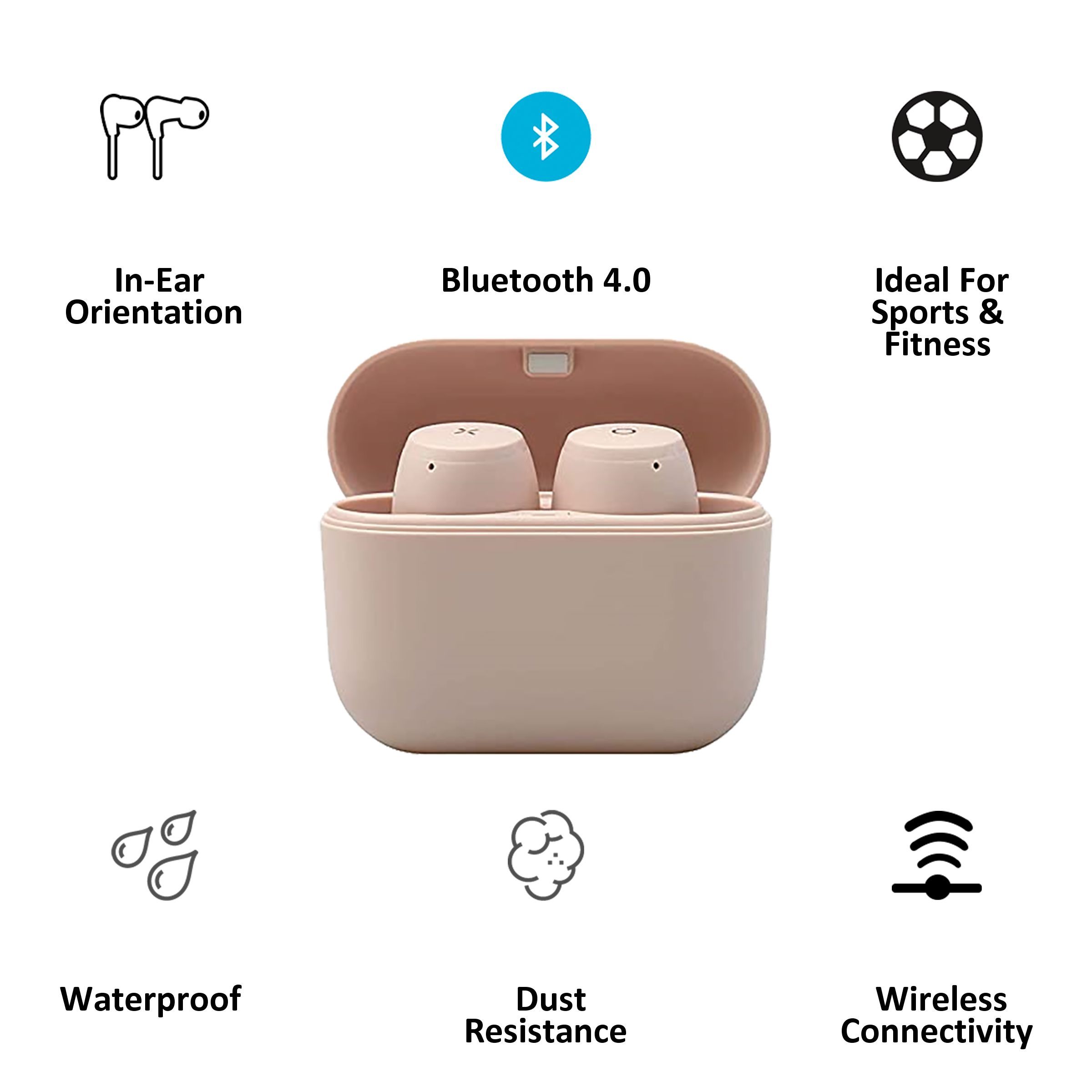 EDIFIER X3 T0 U Truly Wireless Earbuds with Passive Noise Cancellation ( IP55 Rated Dust Resistance and Waterproof, Up to 6 Hours Battery Life, Pink) EDIFIER X3 T0 U Truly Wireless Earbuds with Passive Noise Cancellation ( IP55 Rated Dust Resistance and Waterproof, Up to 6 Hours Battery Life, Pink)_3