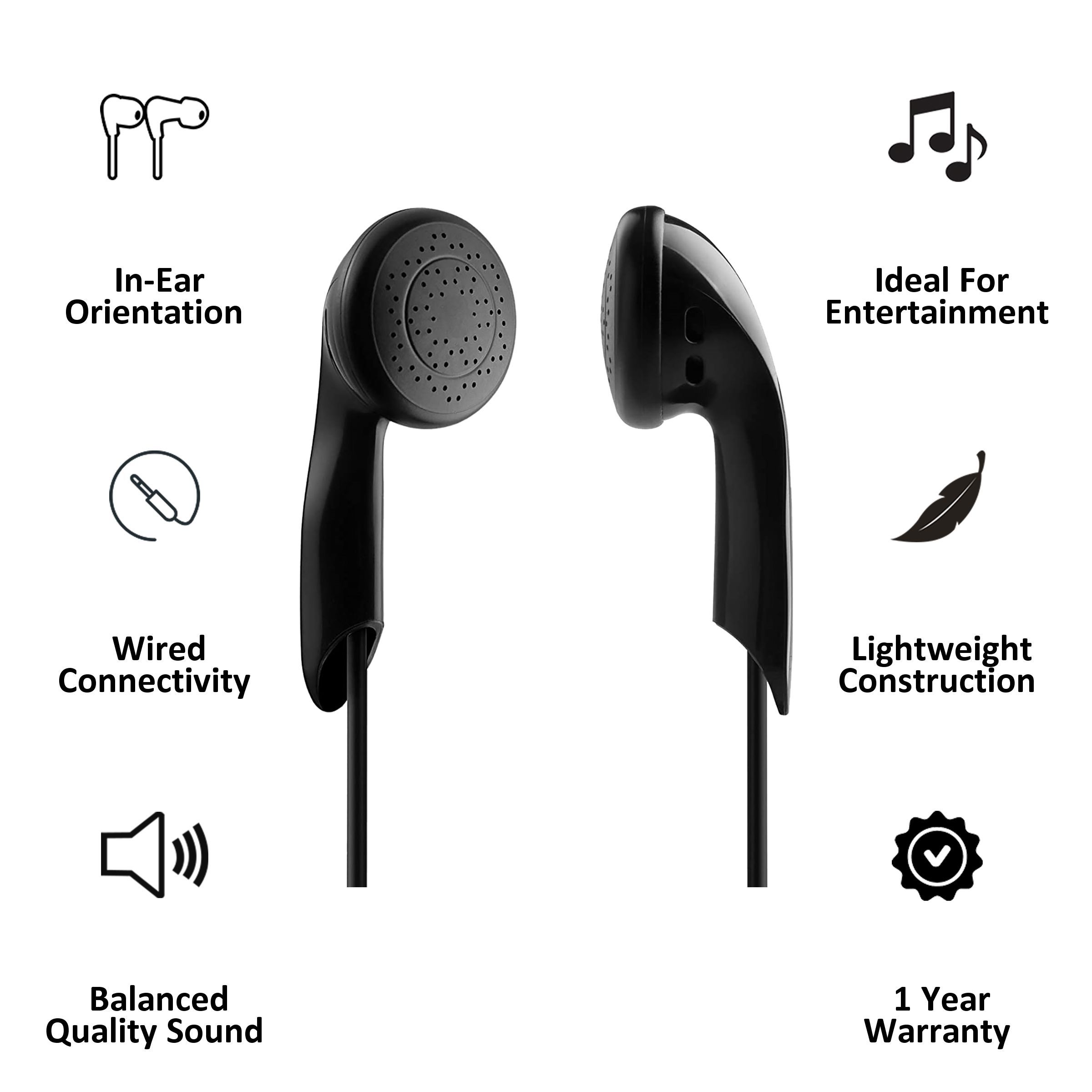 EDIFIER H180 Wired Earphone Without Mic (In Ear, Black)_3