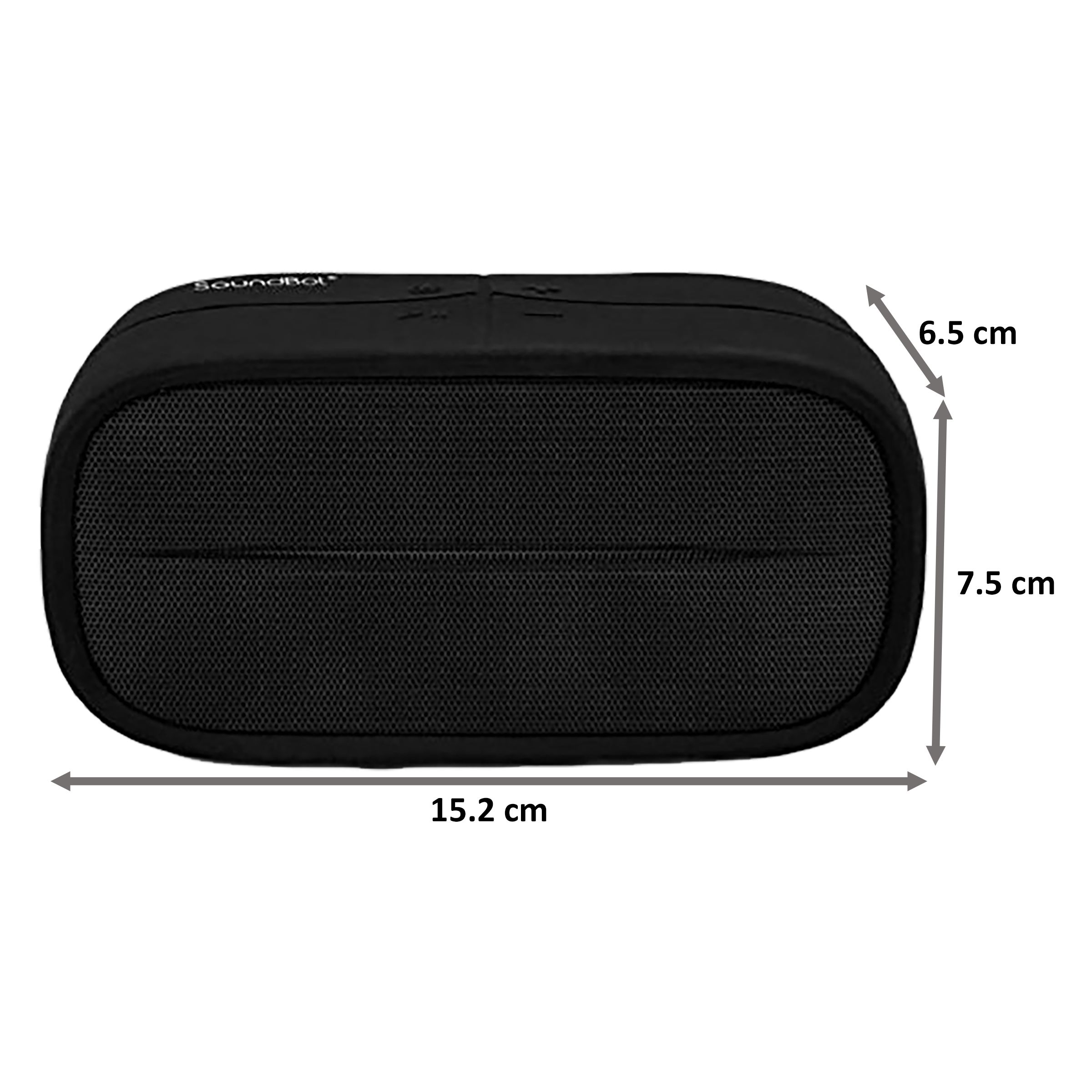 SoundBot SB572 3W Portable Bluetooth Speaker (HD Sound, 5.1 Channel, Black)_2