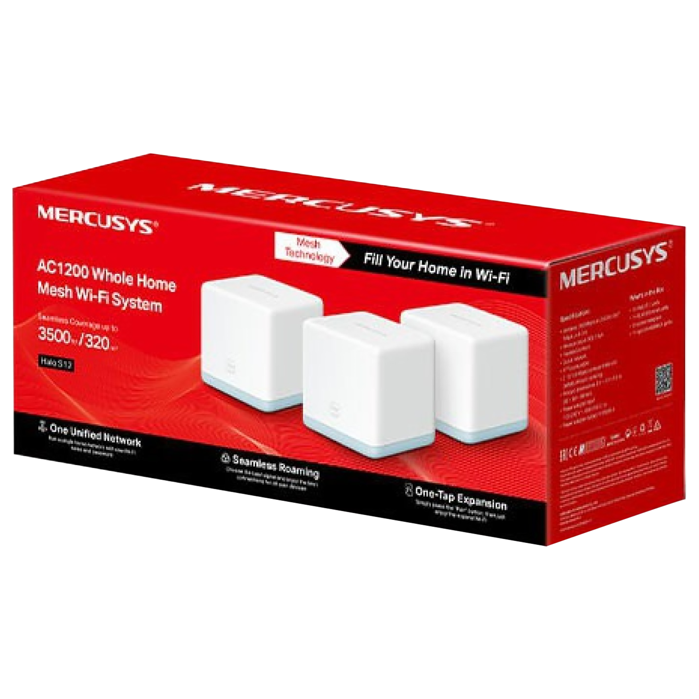 MERCUSYS Halo S12 Dual Band Wi-Fi 5 Mesh Router (2 Nodes, Advanced Mesh Technology, Ultra-High Performance, White) MERCUSYS Halo S12 Dual Band Wi-Fi 5 Mesh Router (2 Nodes, Advanced Mesh Technology, Ultra-High Performance, White)_6