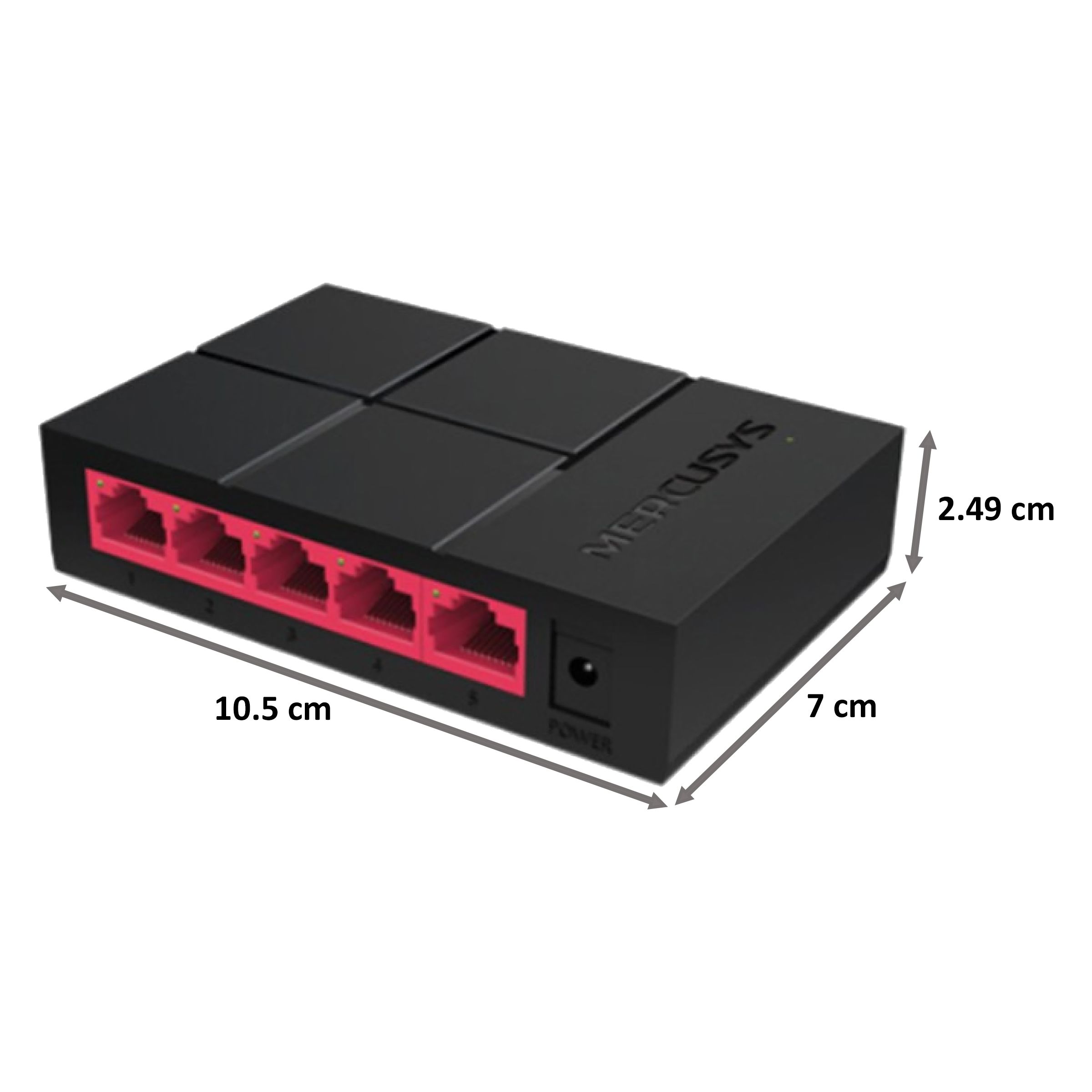 MERCUSYS 5 Ports Switch/Plug (Green Ethernet Technology, MS105G, Black) MERCUSYS 5 Ports Switch/Plug (Green Ethernet Technology, MS105G, Black)_2