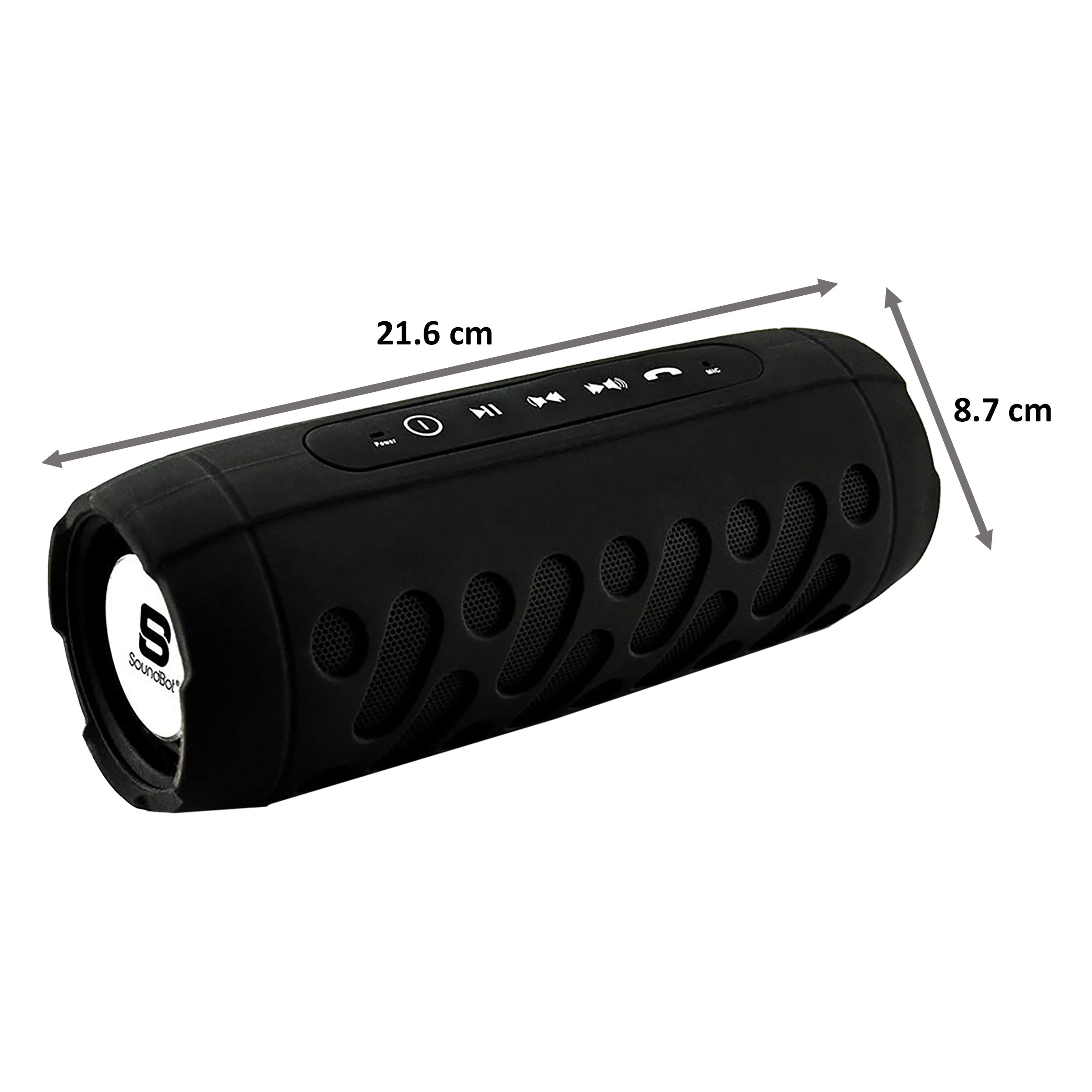 SoundBot SB526-BLK 8W Portable Bluetooth Speaker (Anti Shocking, 5.1 Channel, Black) SoundBot SB526-BLK 8W Portable Bluetooth Speaker (Anti Shocking, 5.1 Channel, Black)_2
