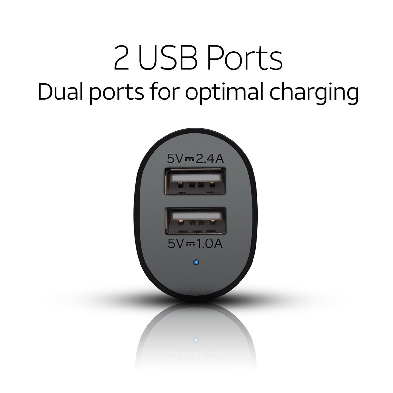 AT&T CC34 2 USB Ports Car Charging Adapter (Led Indicator, Black)_7