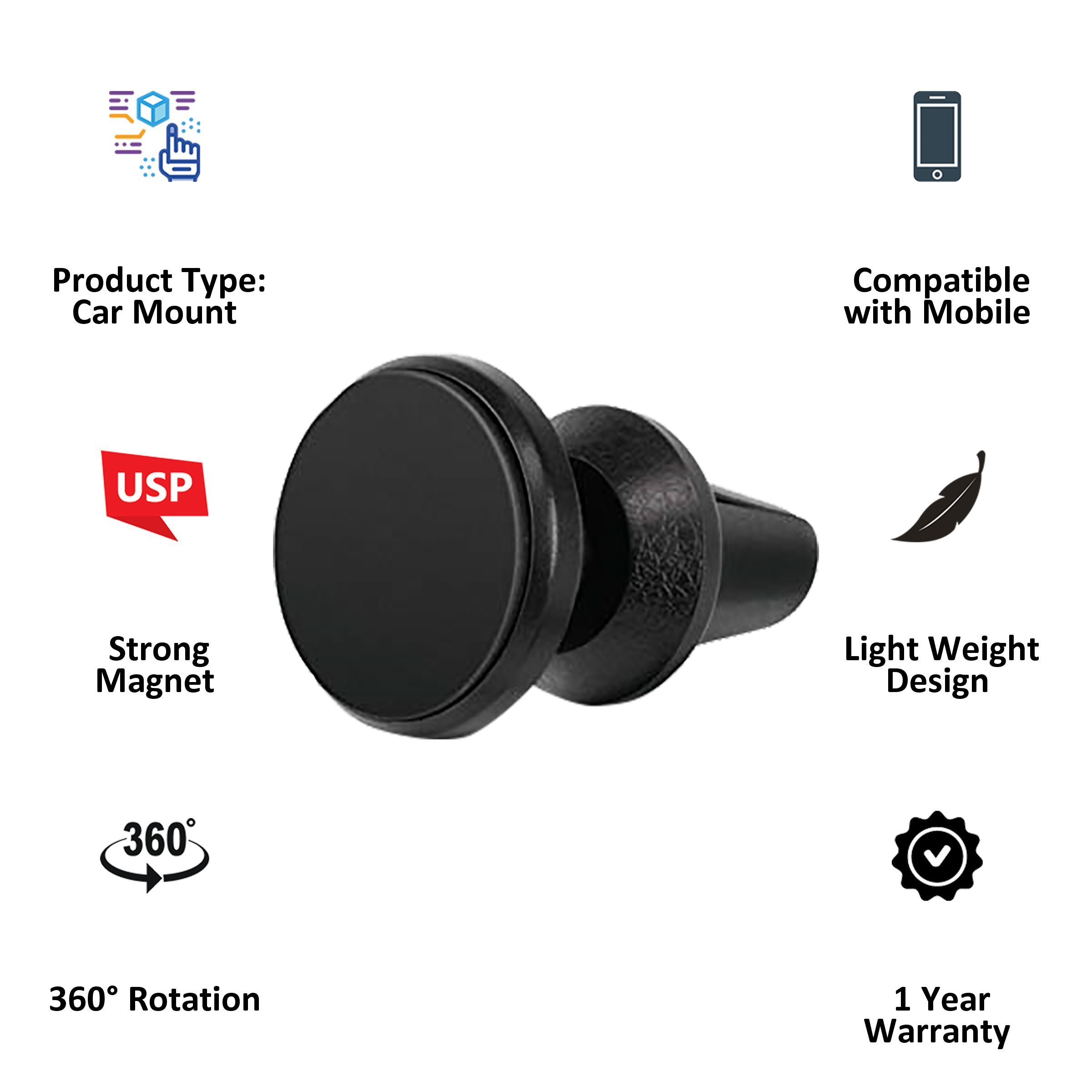 AT&T Dashboard Mobile Holder (360 Rotation)_4