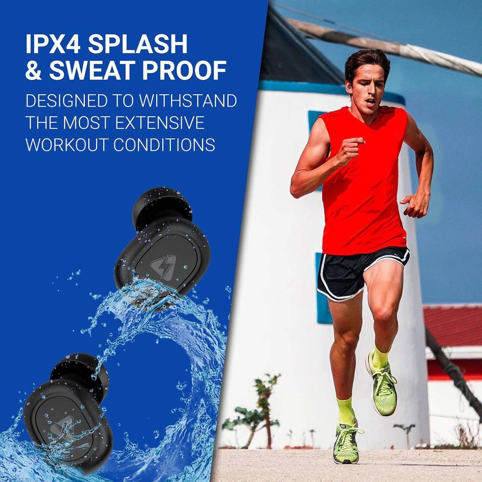 MODGET Power Shots MOG-TWS In-Ear Active Noise Cancellation Truly Wireless Earbuds with Mic (Bluetooth 5.0, IPX4 Splash & Sweat Resistant, Black)_5