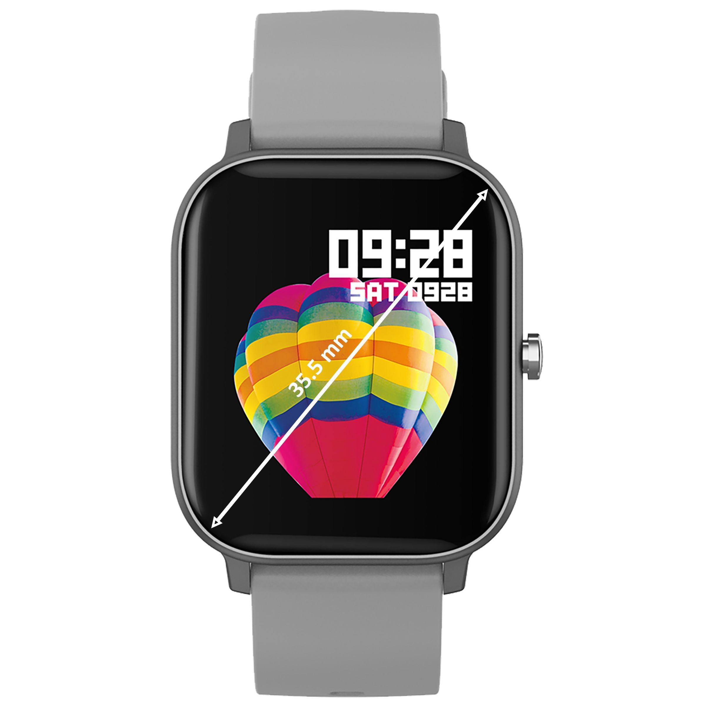 in base Urban Lite Smartwatch (Bluetooth 4.2, 35.5 mm) (IP68 Waterproof, IB-798, Grey) in base Urban Lite Smartwatch (Bluetooth 4.2, 35.5 mm) (IP68 Waterproof, IB-798, Grey)_5