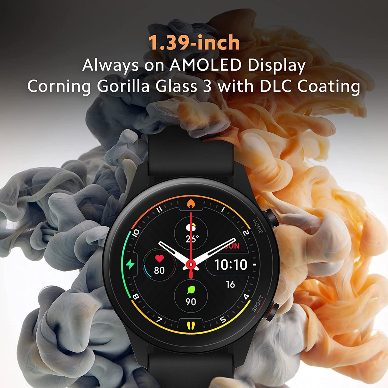 Xiaomi Revolve Active Smartwatch (GPS, 35.33mm) (Alexa Built-In, BHR4552IN, Black, Sport Band)_5