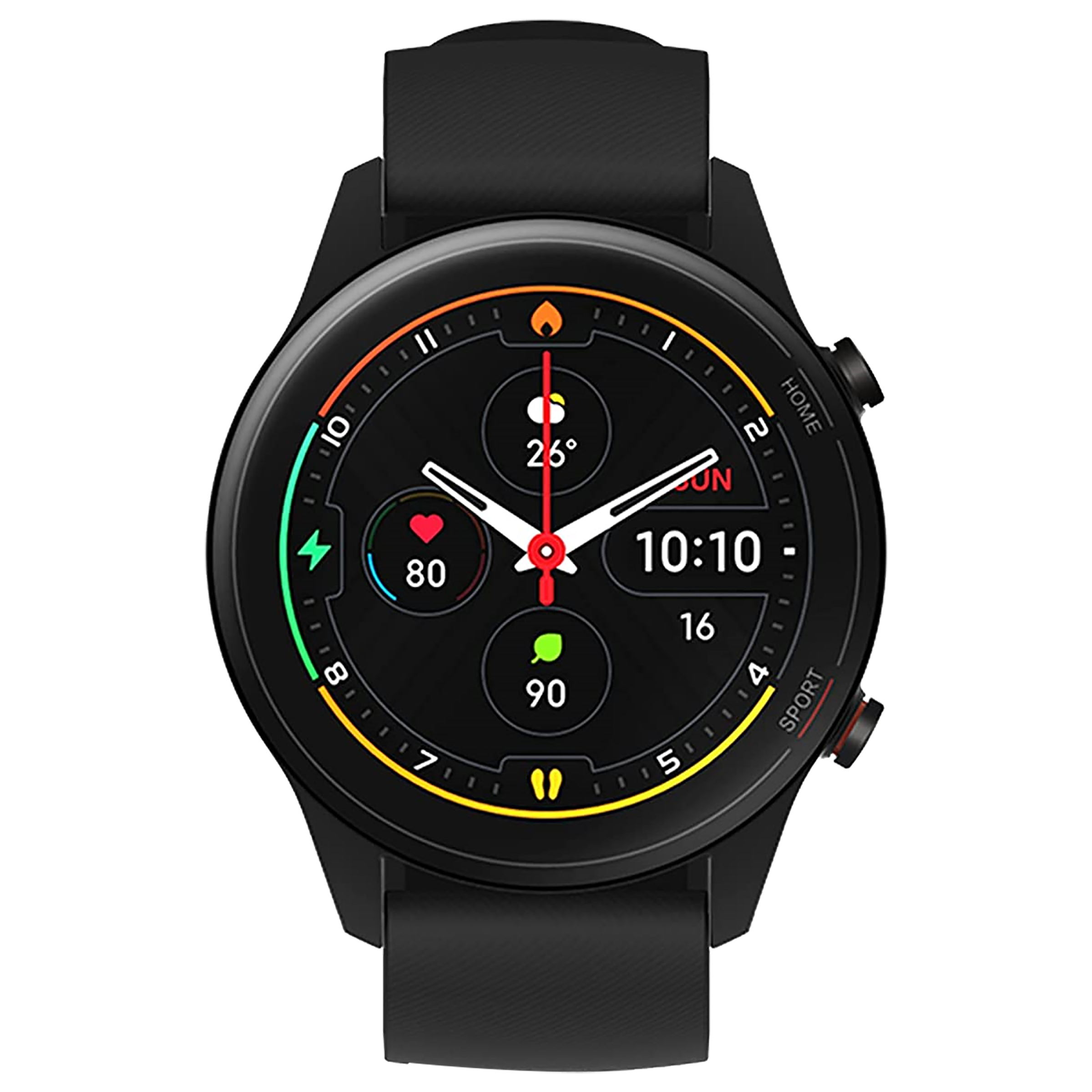 Xiaomi Revolve Active Smartwatch (GPS, 35.33mm) (Alexa Built-In, BHR4552IN, Black, Sport Band)_1