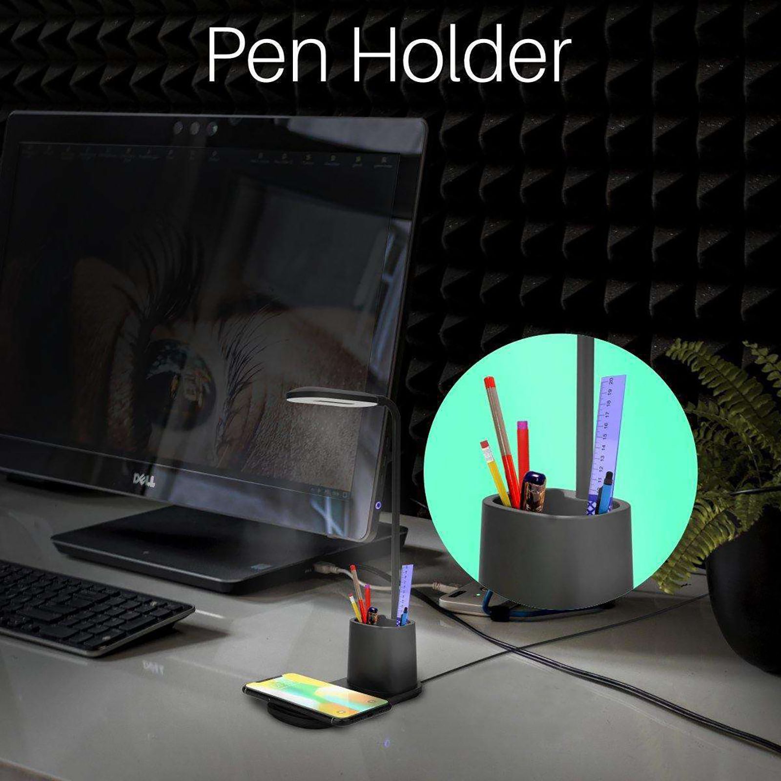 PORTRONICS Brillo II 10 Watts Table Lamp (Wireless Charging, POR 1178, Black) PORTRONICS Brillo II 10 Watts Table Lamp (Wireless Charging, POR 1178, Black)_5