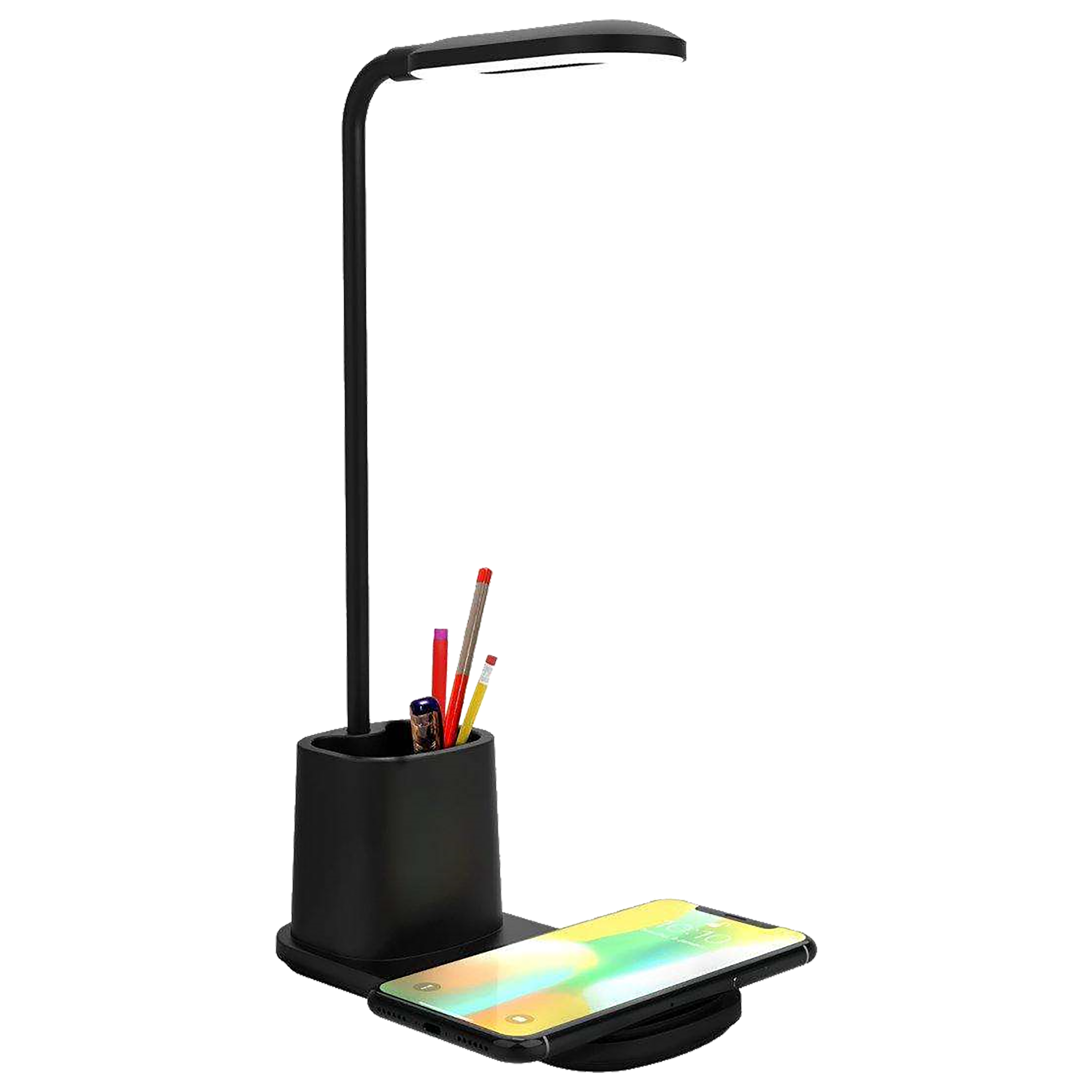 PORTRONICS Brillo II 10 Watts Table Lamp (Wireless Charging, POR 1178, Black) PORTRONICS Brillo II 10 Watts Table Lamp (Wireless Charging, POR 1178, Black)_1