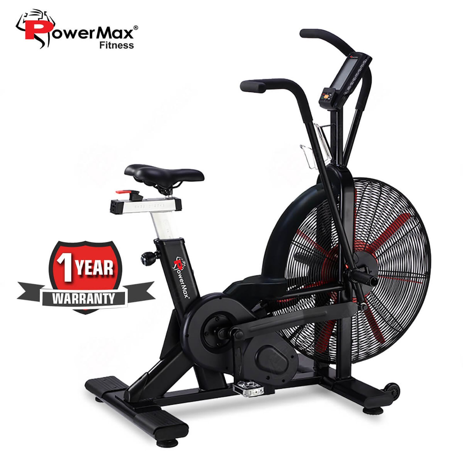 PowerMax Air Bike (Dual transmission system, BA-2500C, Black)_9