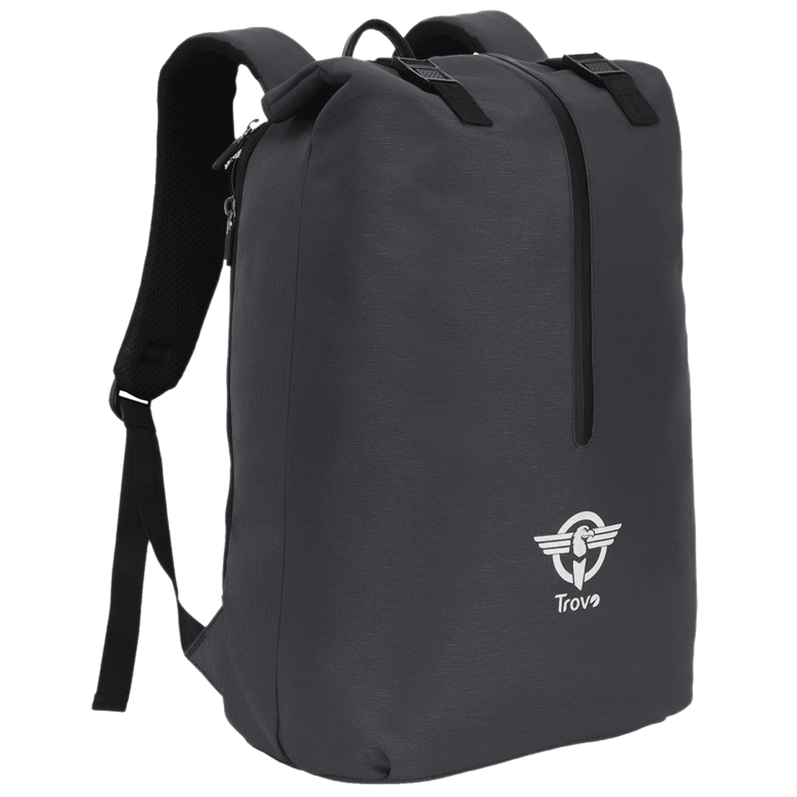 Trovo Champ Pro Plus Polyester Backpack for Laptop (Shock Proof, TLB-82-BLACK, Black)_1
