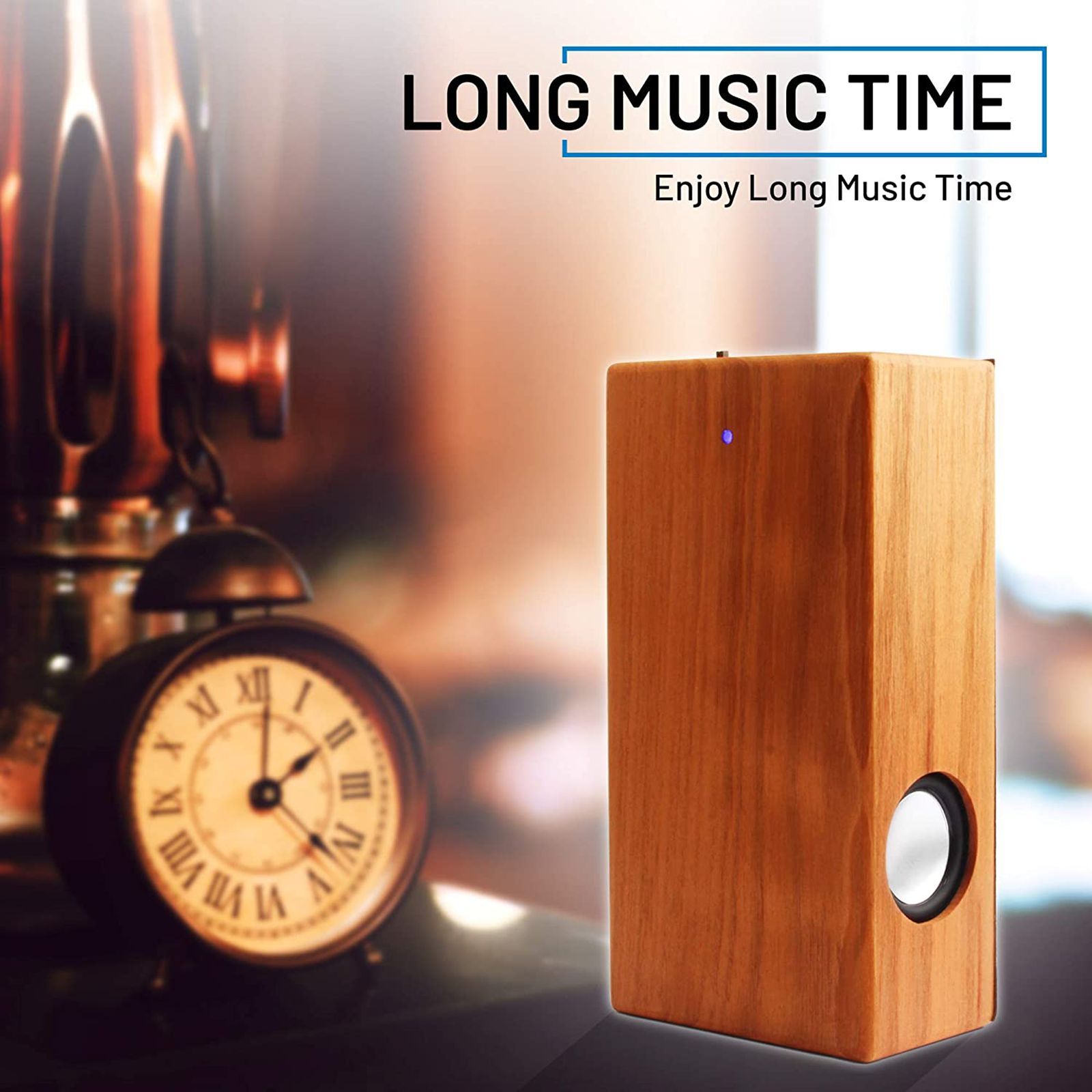 Trovo Wooden Induction 3W Portable Bluetooth Speaker (5.1 Channel, 4 Hours Playtime, Brown)_7