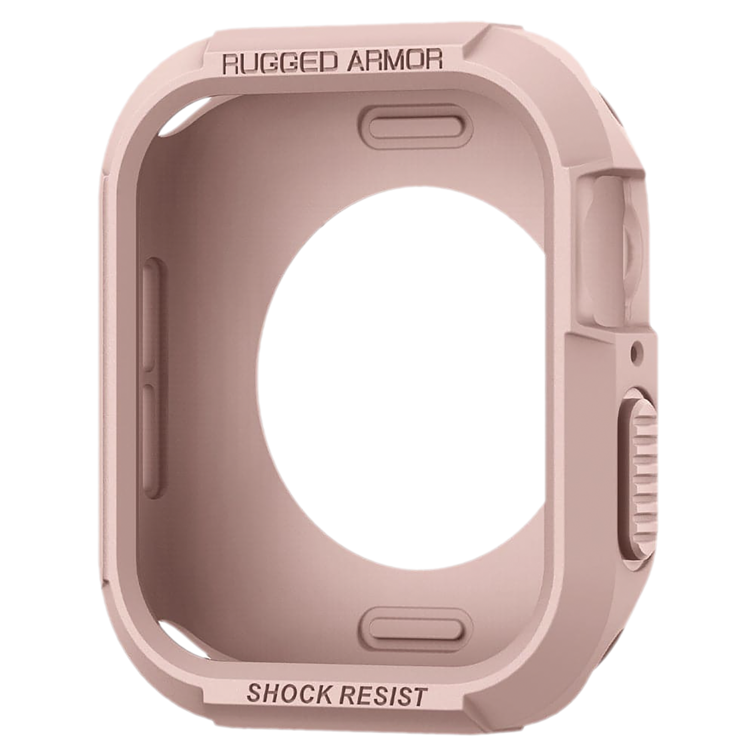 Spigen Rugged Armor TPU Case for Apple Watch Series SE 2, SE, 8, 7, 6, 5 & 4 (45mm / 44mm) (Shock-Absorbent Layer, Rose Gold)_8