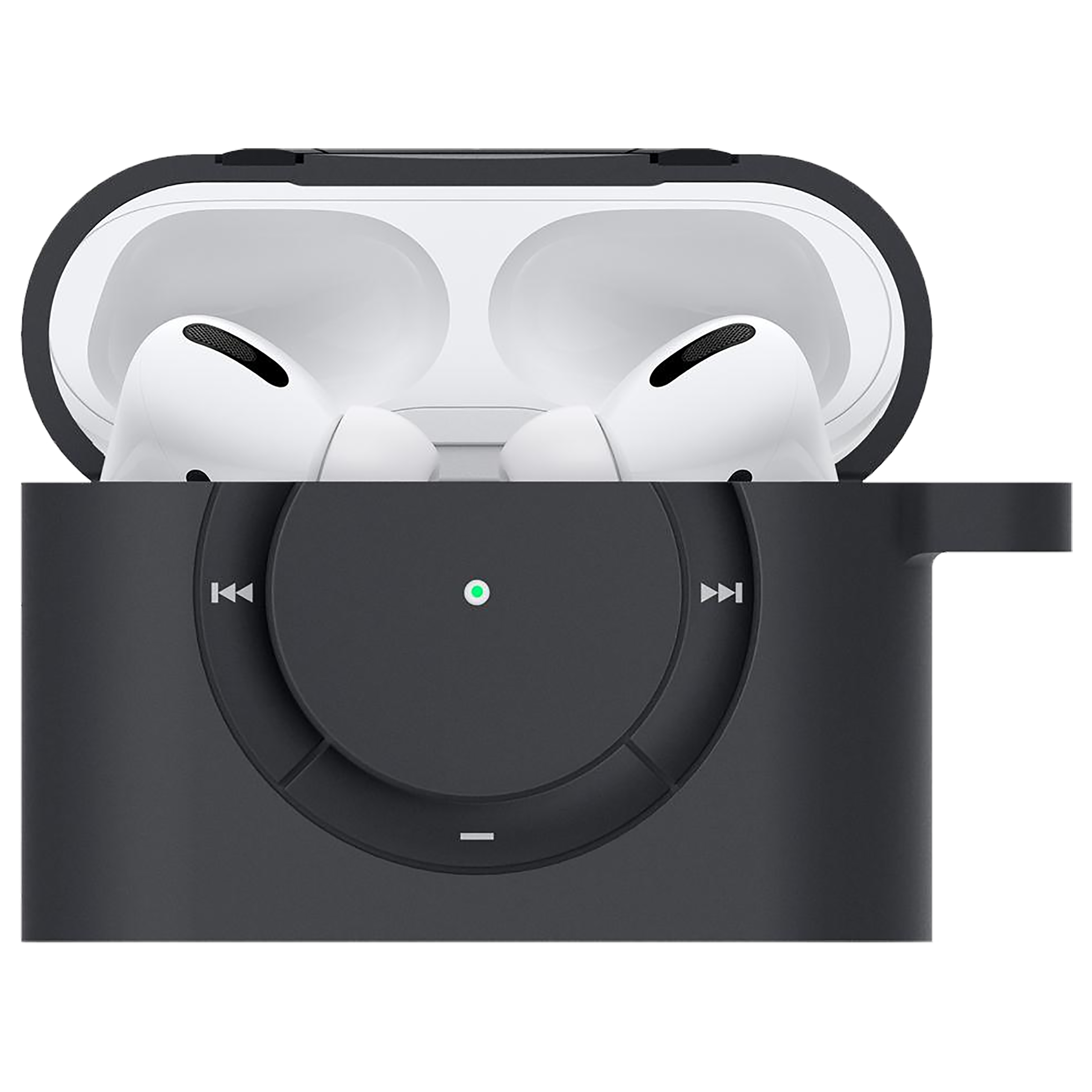 spigen Classic Shuffle Silicone Full Case Cover for Apple AirPods Pro (Retro Inspired Design, Charcoal)_11