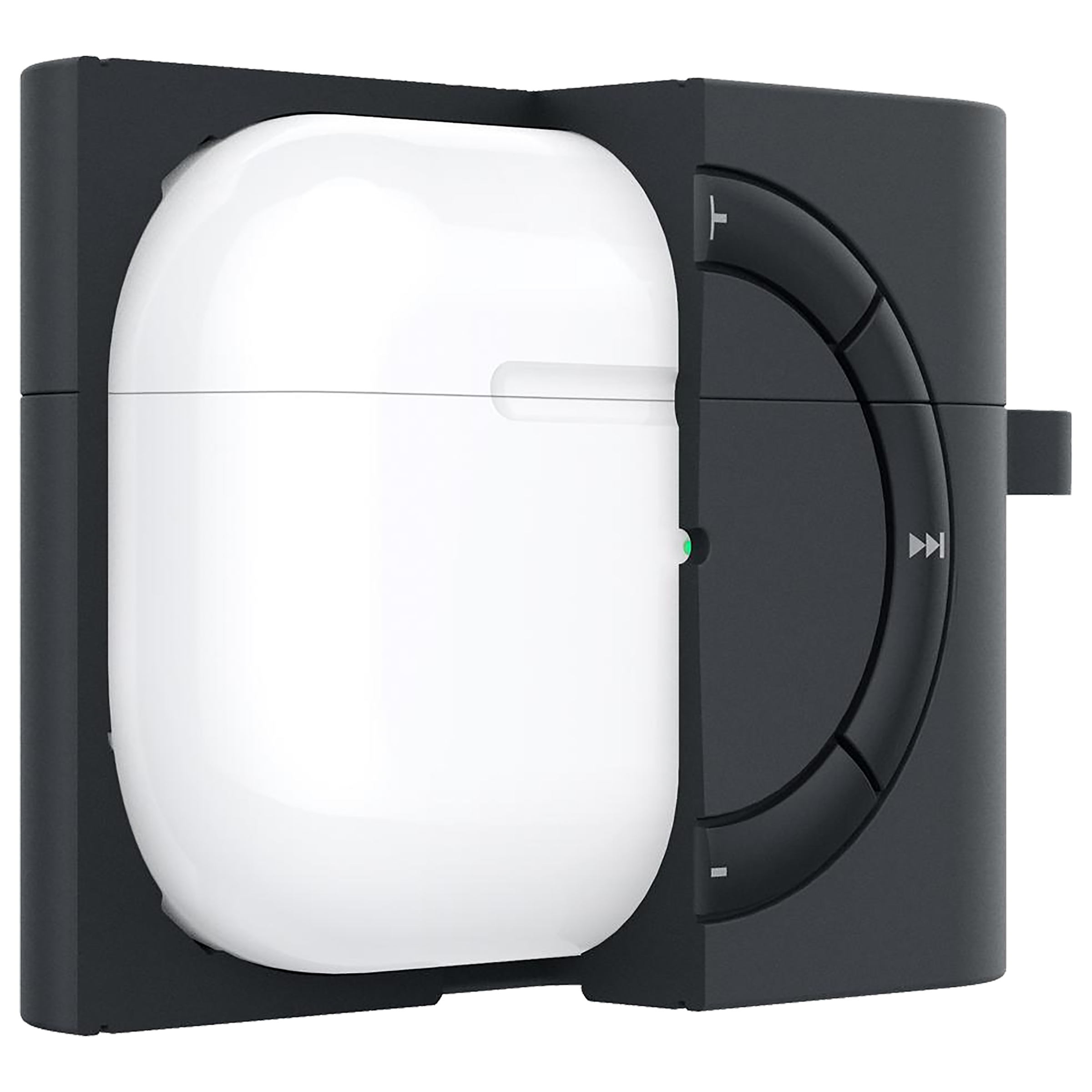 spigen Classic Shuffle Silicone Full Case Cover for Apple AirPods Pro (Retro Inspired Design, Charcoal)_9