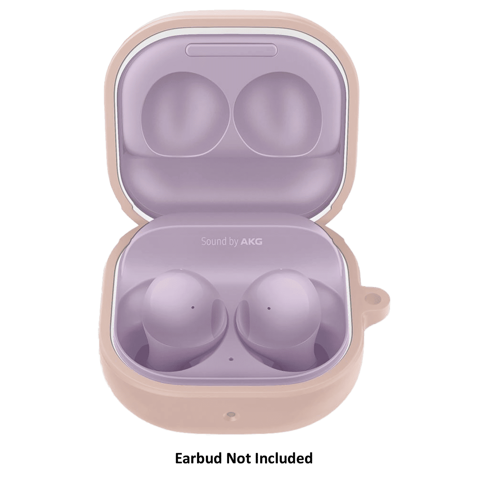 spigen Silicone Fit Silicone Full Cover Case For Galaxy Buds 2/Galaxy Buds Pro/Galaxy Buds Live (Cutout Supports The Power Light, ASD02106, Pink Sand)_2