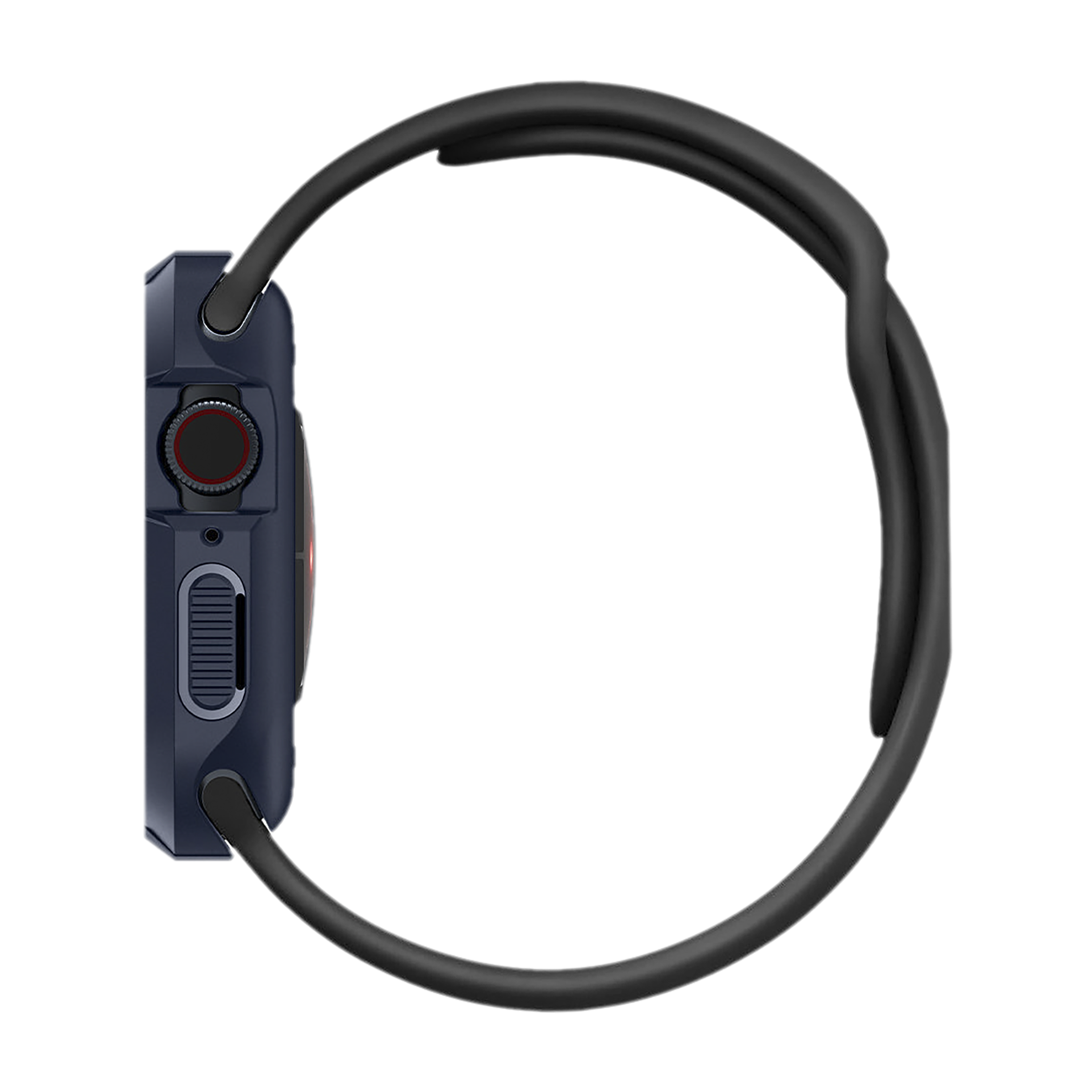 Spigen Rugged Armor TPU Case for Apple Watch Series SE 2, SE, 8, 7, 6, 5 & 4 (41mm / 40mm) (Shock-Absorbent Layer, Navy Blue)_11