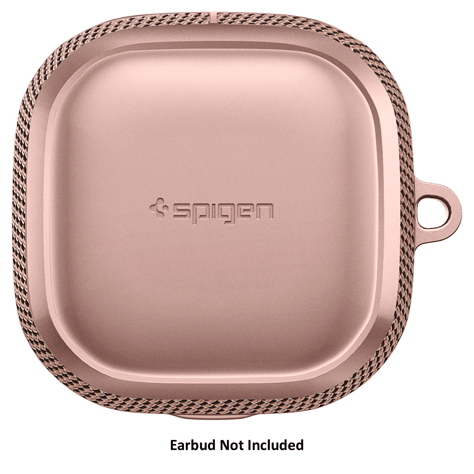 spigen Classic Fit TPU and Polycarbonate Back Cover for Galaxy Buds 2, Galaxy Buds Pro and Galaxy Buds Live (Metal Carabiner, Bronze)_2