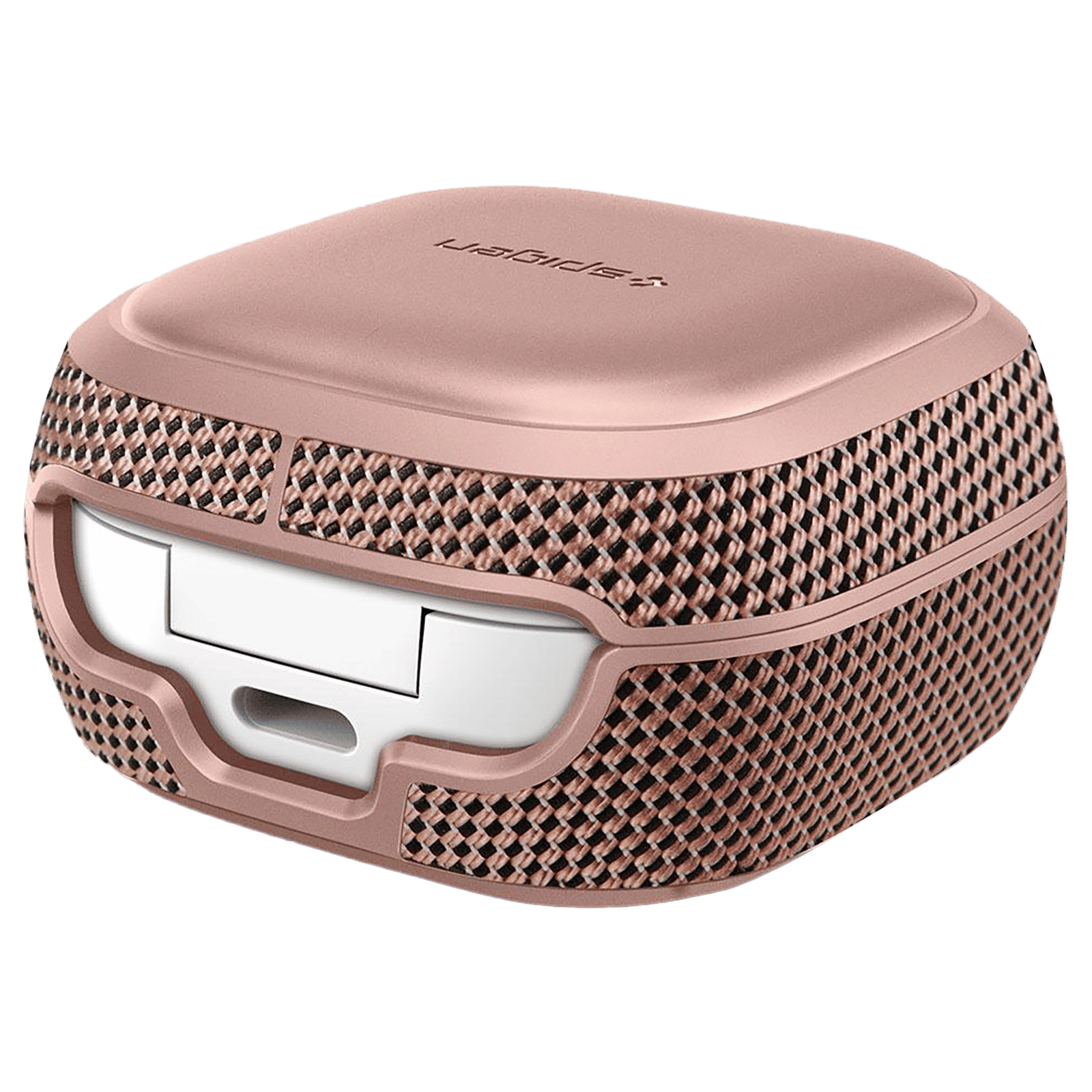 spigen Classic Fit TPU and Polycarbonate Back Cover for Galaxy Buds 2, Galaxy Buds Pro and Galaxy Buds Live (Metal Carabiner, Bronze)_5