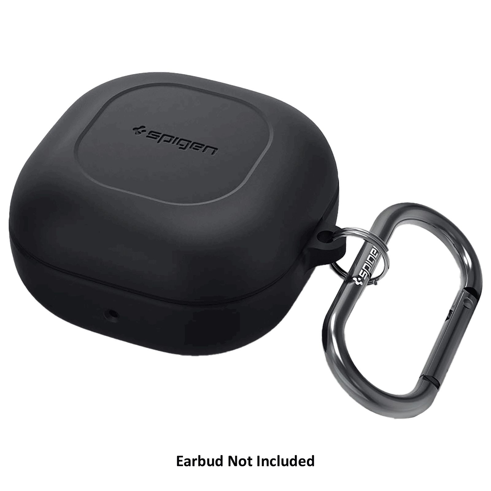 spigen Silicone Fit Silicone Full Cover Case For Galaxy Buds 2/Galaxy Buds Pro/Galaxy Buds Live (Cutout Supports The Power Light, ASD01277, Black)_3