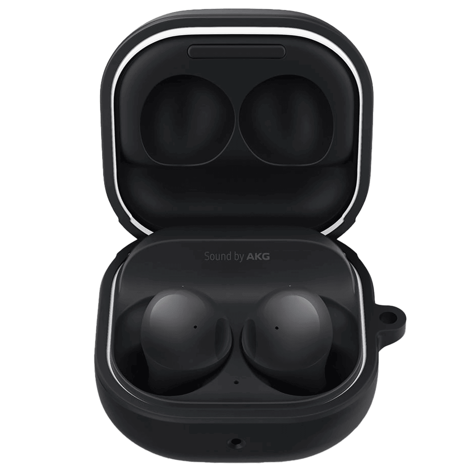 spigen Silicone Fit Silicone Full Cover Case For Galaxy Buds 2/Galaxy Buds Pro/Galaxy Buds Live (Cutout Supports The Power Light, ASD01277, Black)_5