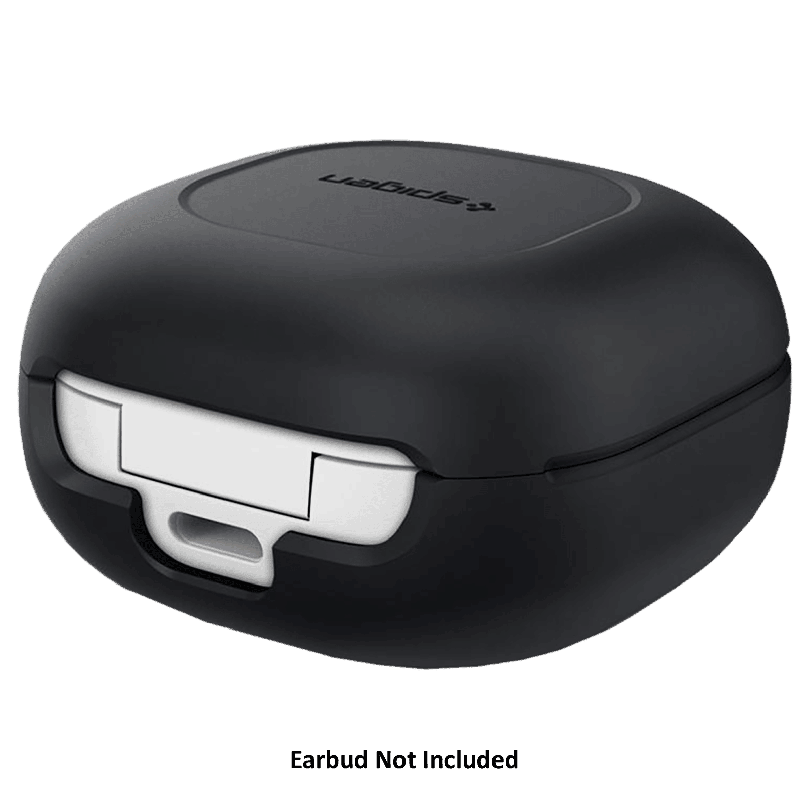 spigen Silicone Fit Silicone Full Cover Case For Galaxy Buds 2/Galaxy Buds Pro/Galaxy Buds Live (Cutout Supports The Power Light, ASD01277, Black)_6