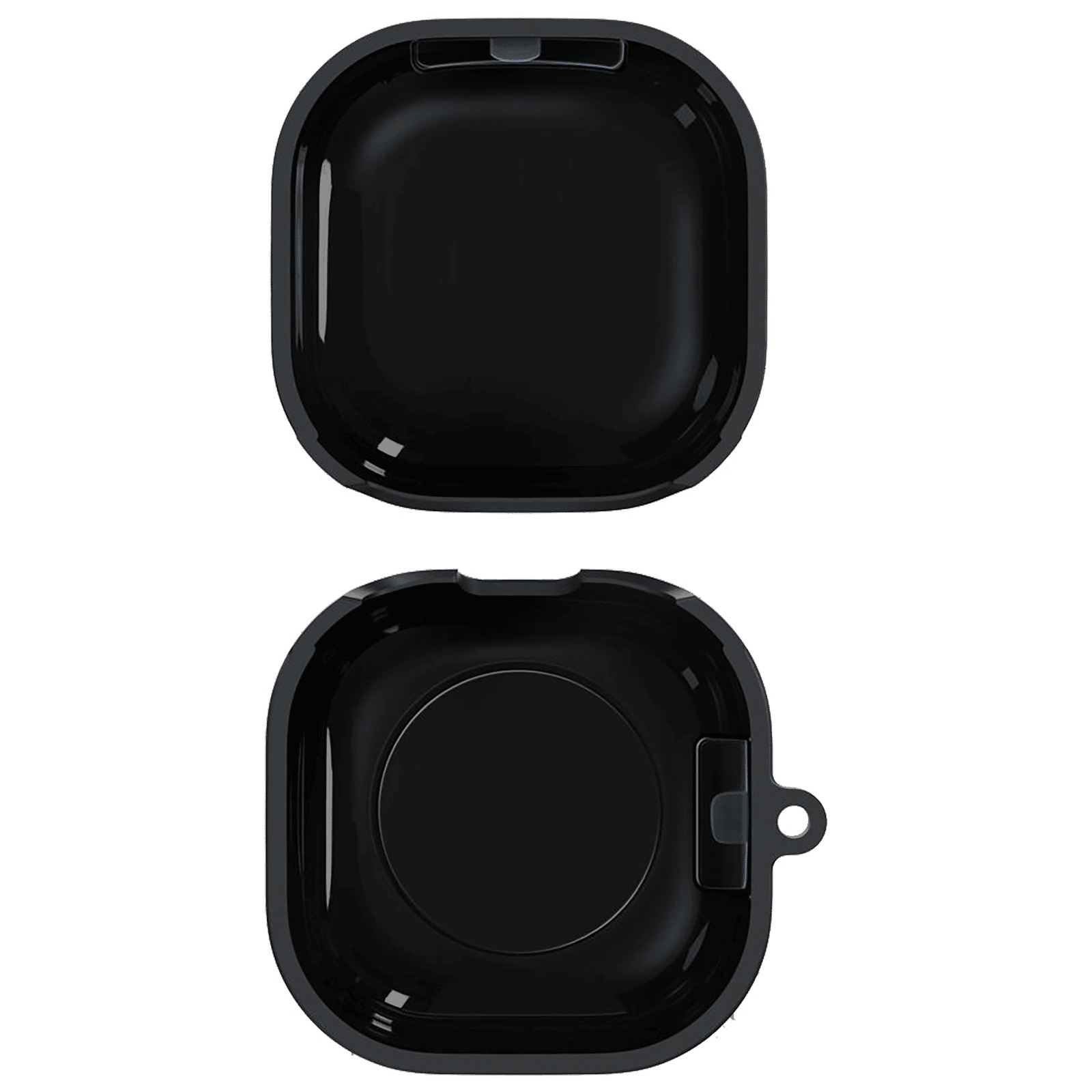 spigen Silicone Fit Silicone Full Cover Case For Galaxy Buds 2/Galaxy Buds Pro/Galaxy Buds Live (Cutout Supports The Power Light, ASD01277, Black)_1