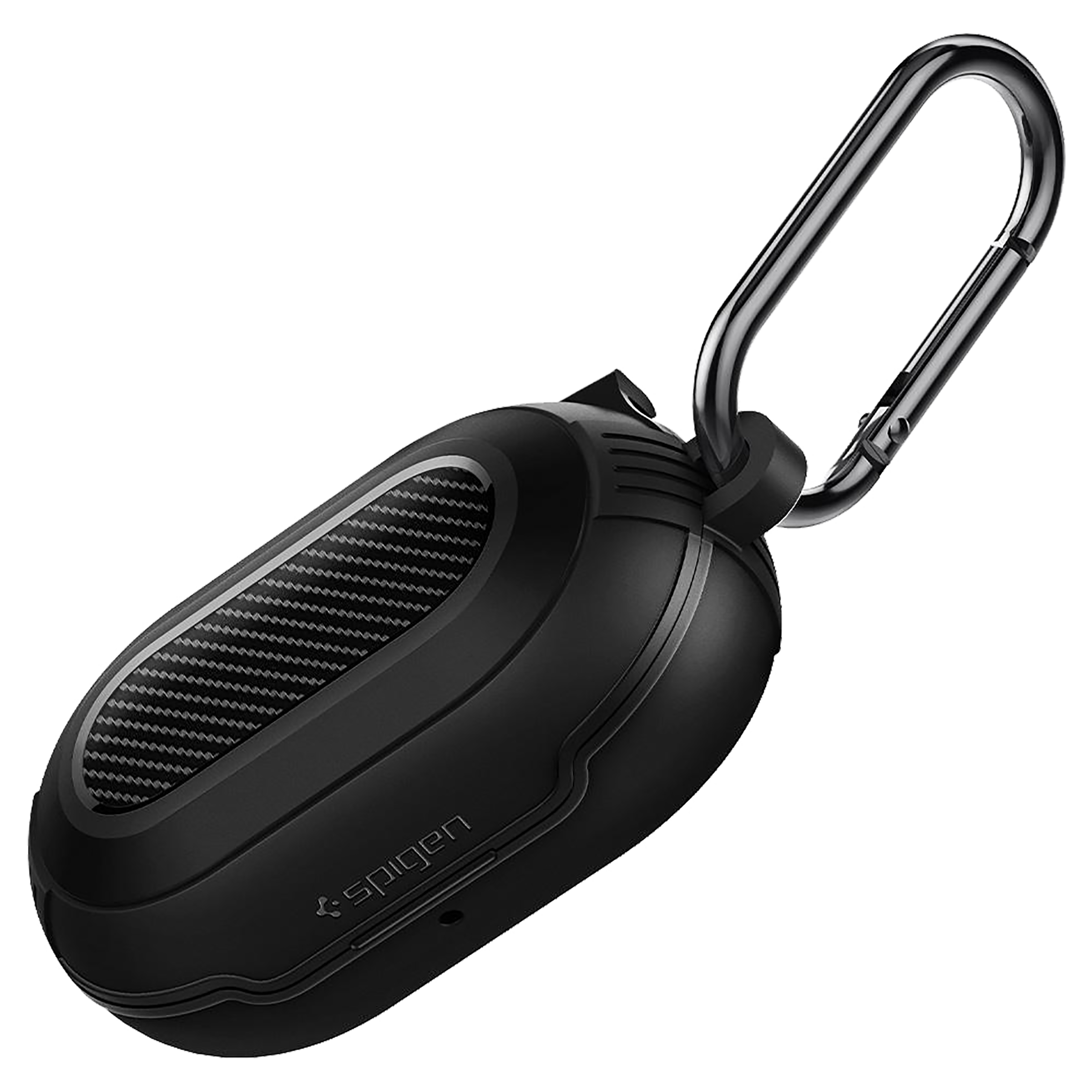 spigen Rugged Armor TPU & PC Full Cover Case For Galaxy Buds+/Galaxy Buds (Fully Compatible With Wireless Charging, ASD00993, Matte Black)_5