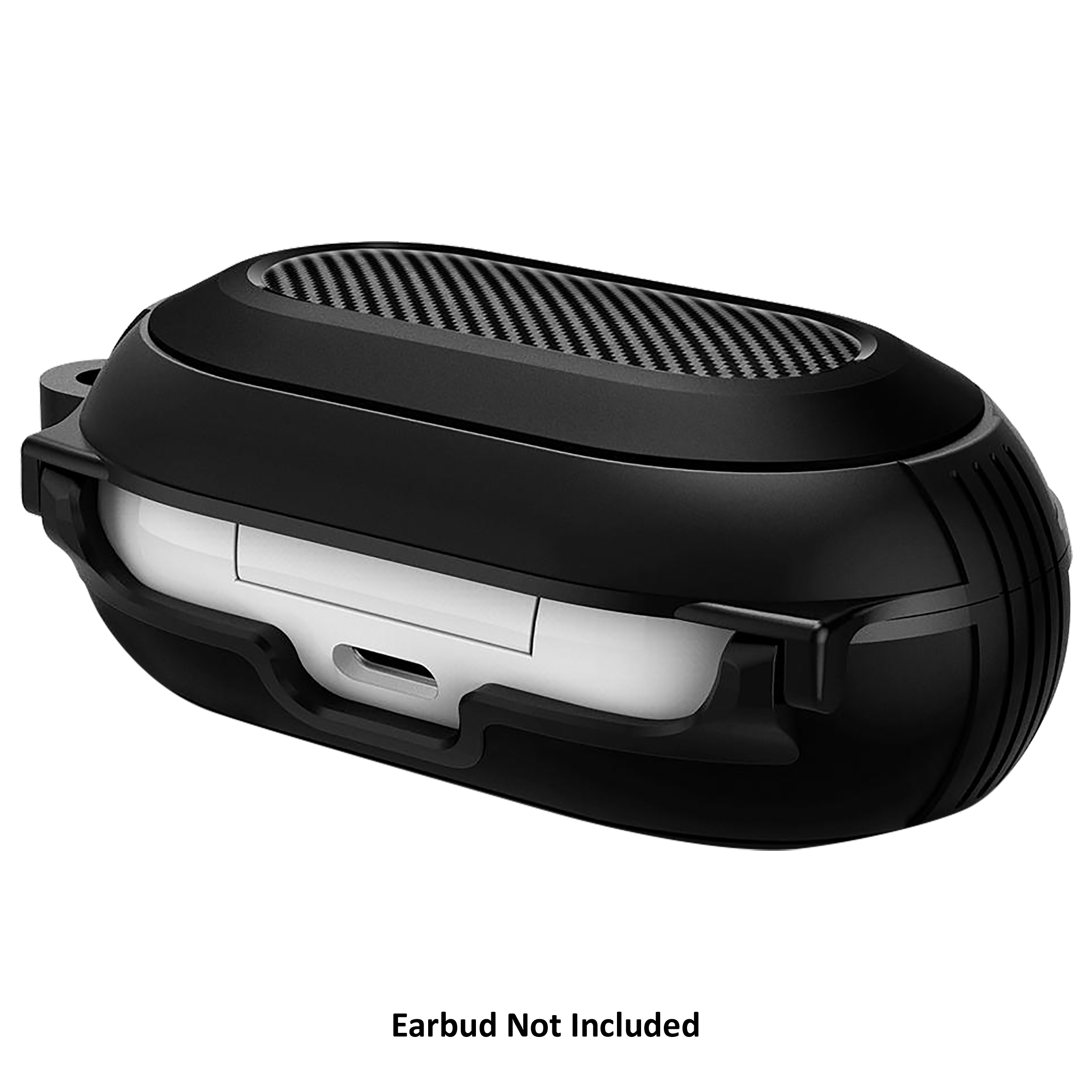 spigen Rugged Armor TPU & PC Full Cover Case For Galaxy Buds+/Galaxy Buds (Fully Compatible With Wireless Charging, ASD00993, Matte Black)_6