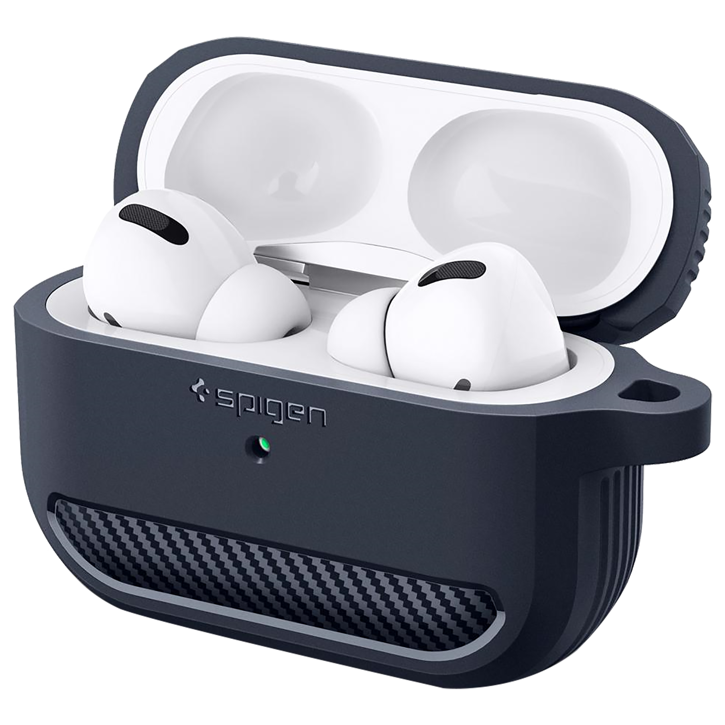 spigen Rugged Armor TPU Full Cover Case For AirPods Pro (Lightweight, ASD01442, Charcoal Grey)_13