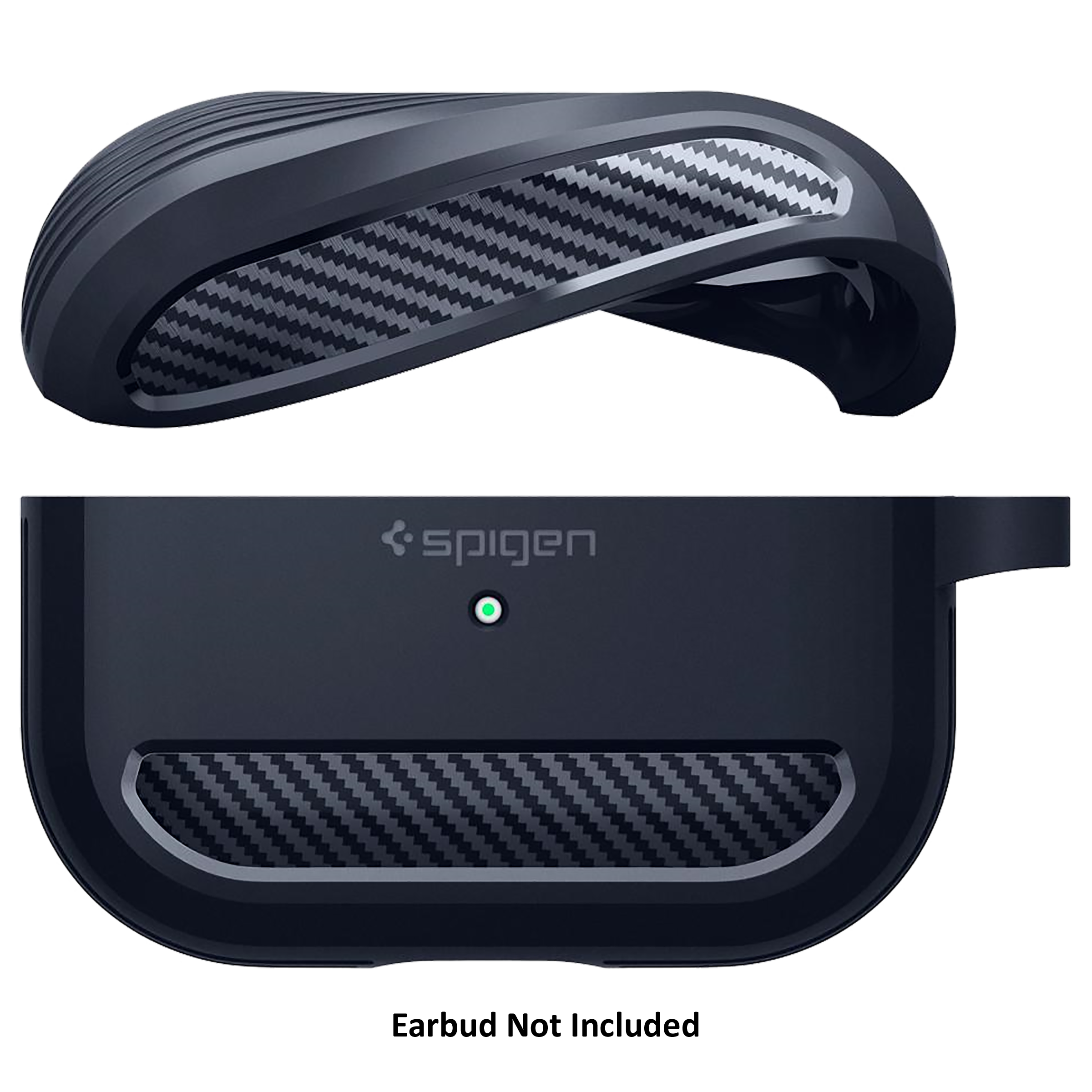 spigen Rugged Armor TPU Full Cover Case For AirPods Pro (Lightweight, ASD01442, Charcoal Grey)_4