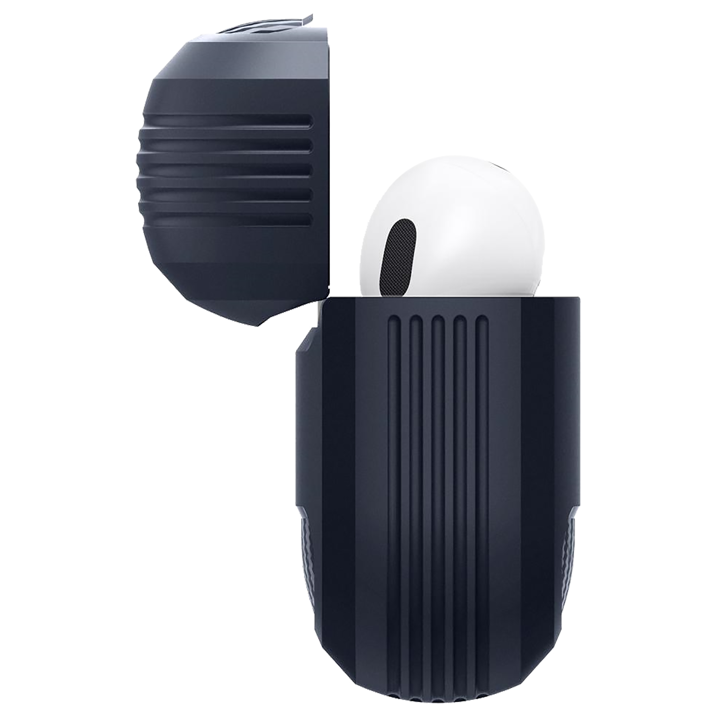 spigen Rugged Armor TPU Full Cover Case For AirPods Pro (Lightweight, ASD01442, Charcoal Grey)_6