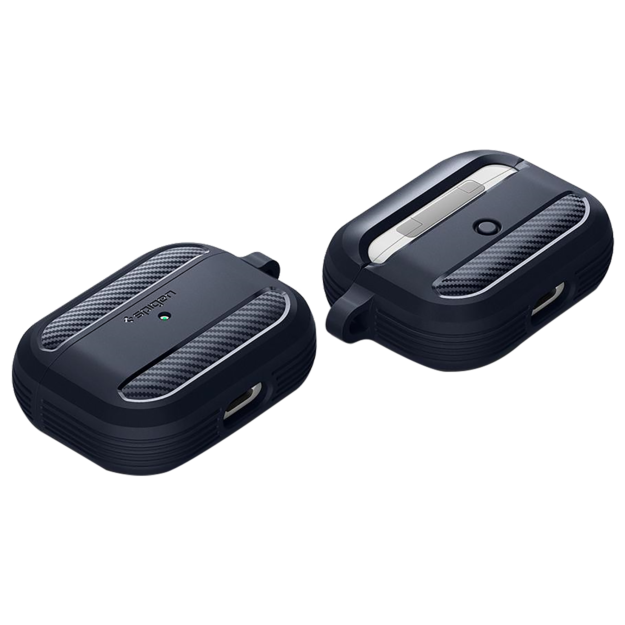 spigen Rugged Armor TPU Full Cover Case For AirPods Pro (Lightweight, ASD01442, Charcoal Grey)_8