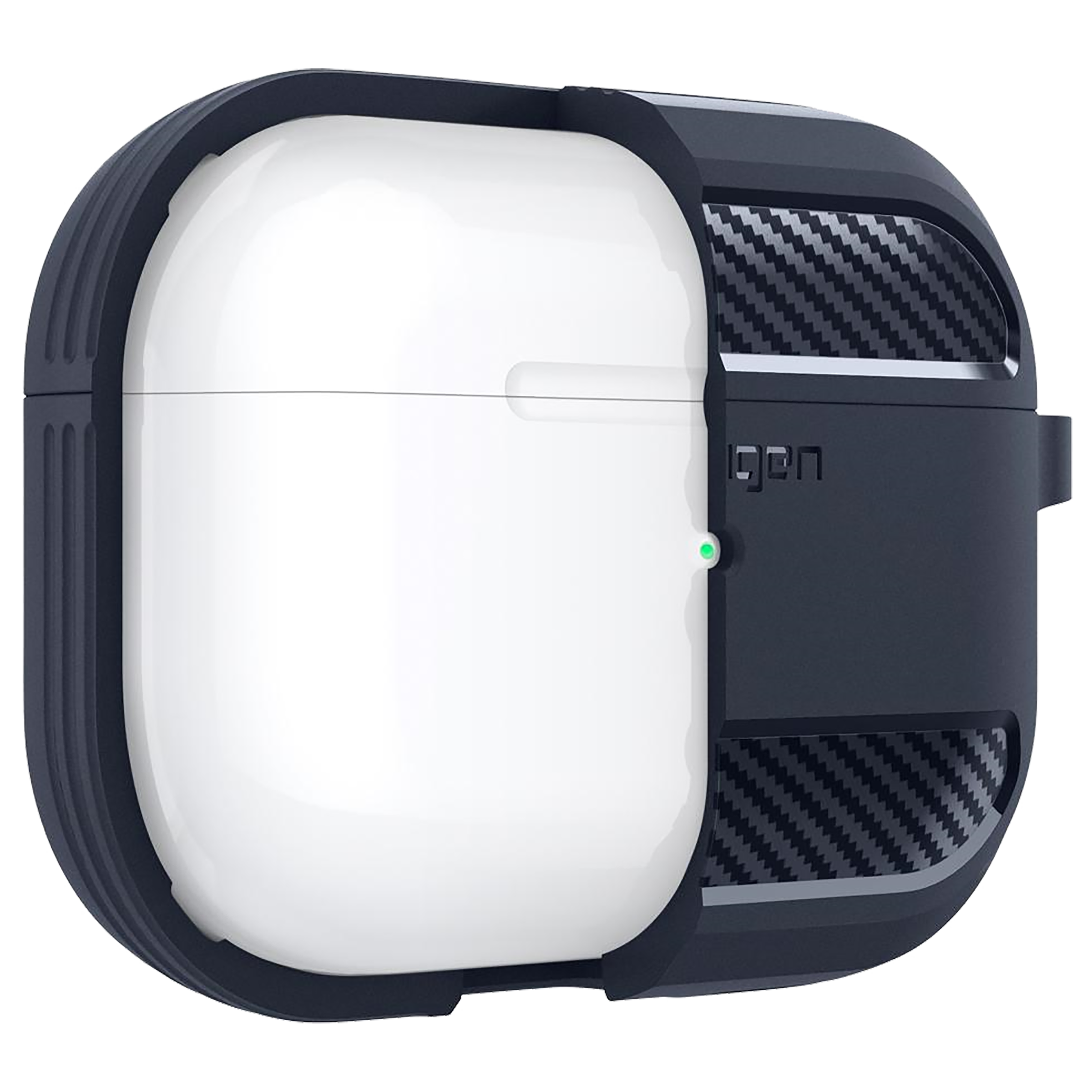 spigen Rugged Armor TPU Full Cover Case For AirPods Pro (Lightweight, ASD01442, Charcoal Grey)_10