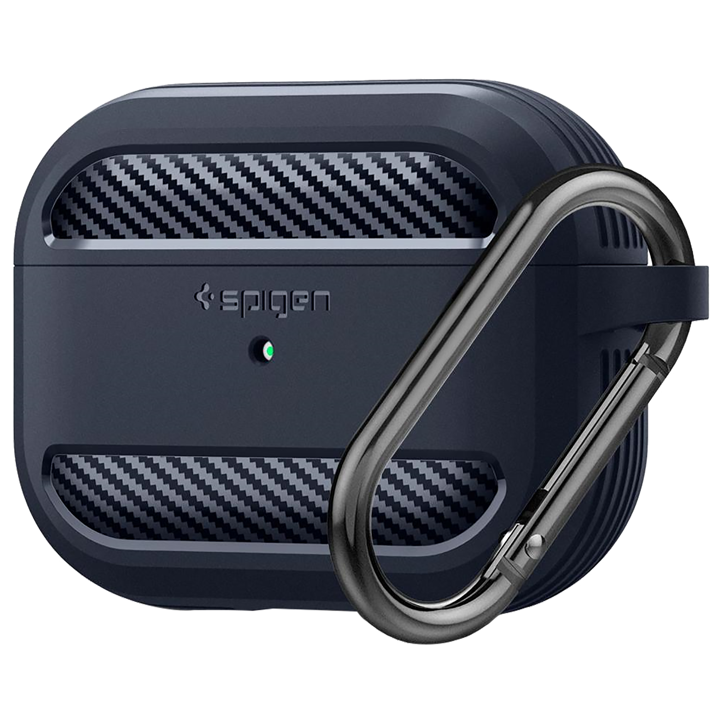 spigen Rugged Armor TPU Full Cover Case For AirPods Pro (Lightweight, ASD01442, Charcoal Grey)_1