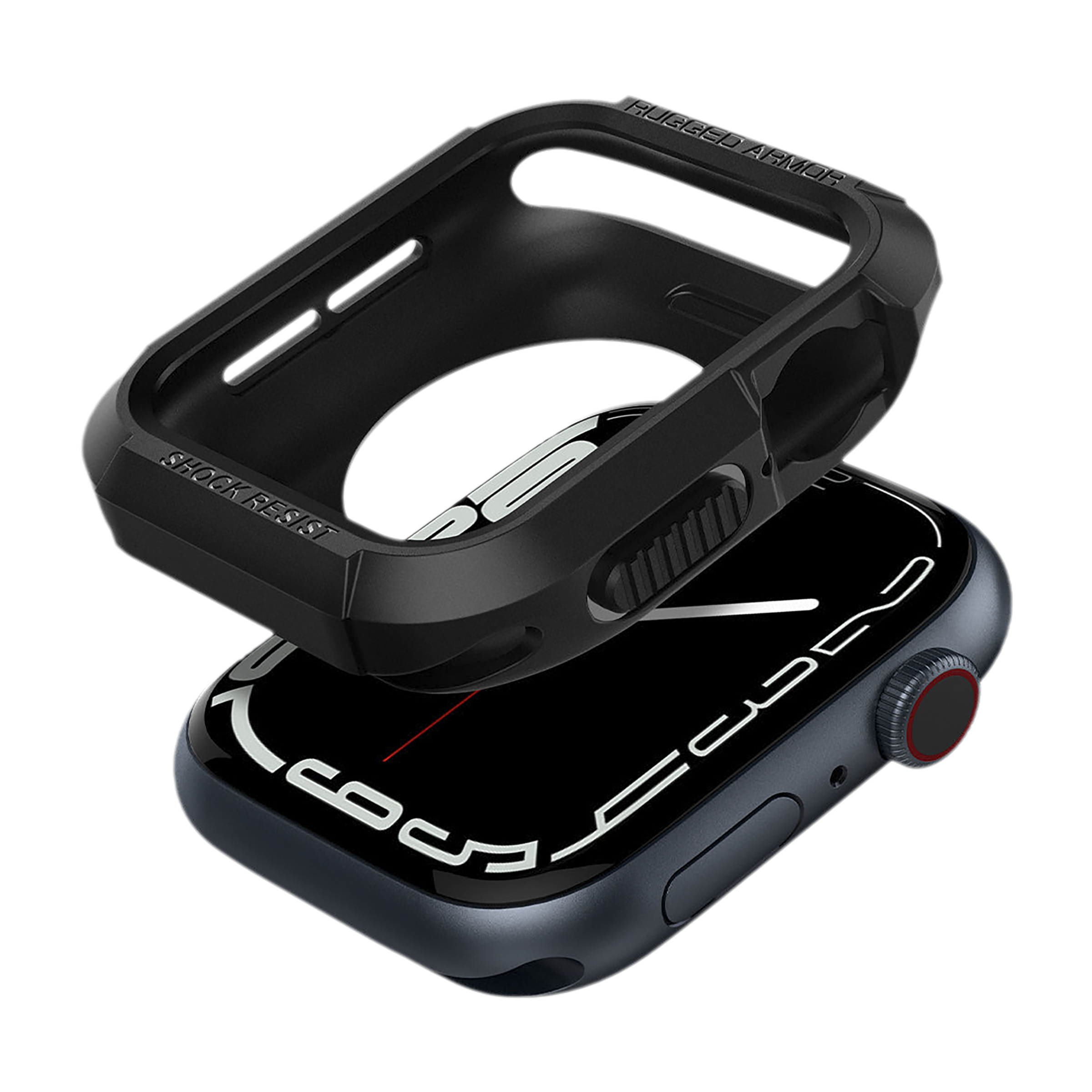 spigen Rugged Armor TPU Case for Apple Watch Series 9, 8, SE2, 7, 6, SE, 5, 4 (41mm / 40mm) (Raised Bezels, Matte Black) spigen Rugged Armor TPU Case for Apple Watch Series 9, 8, SE2, 7, 6, SE, 5, 4 (41mm / 40mm) (Raised Bezels, Matte Black)_11