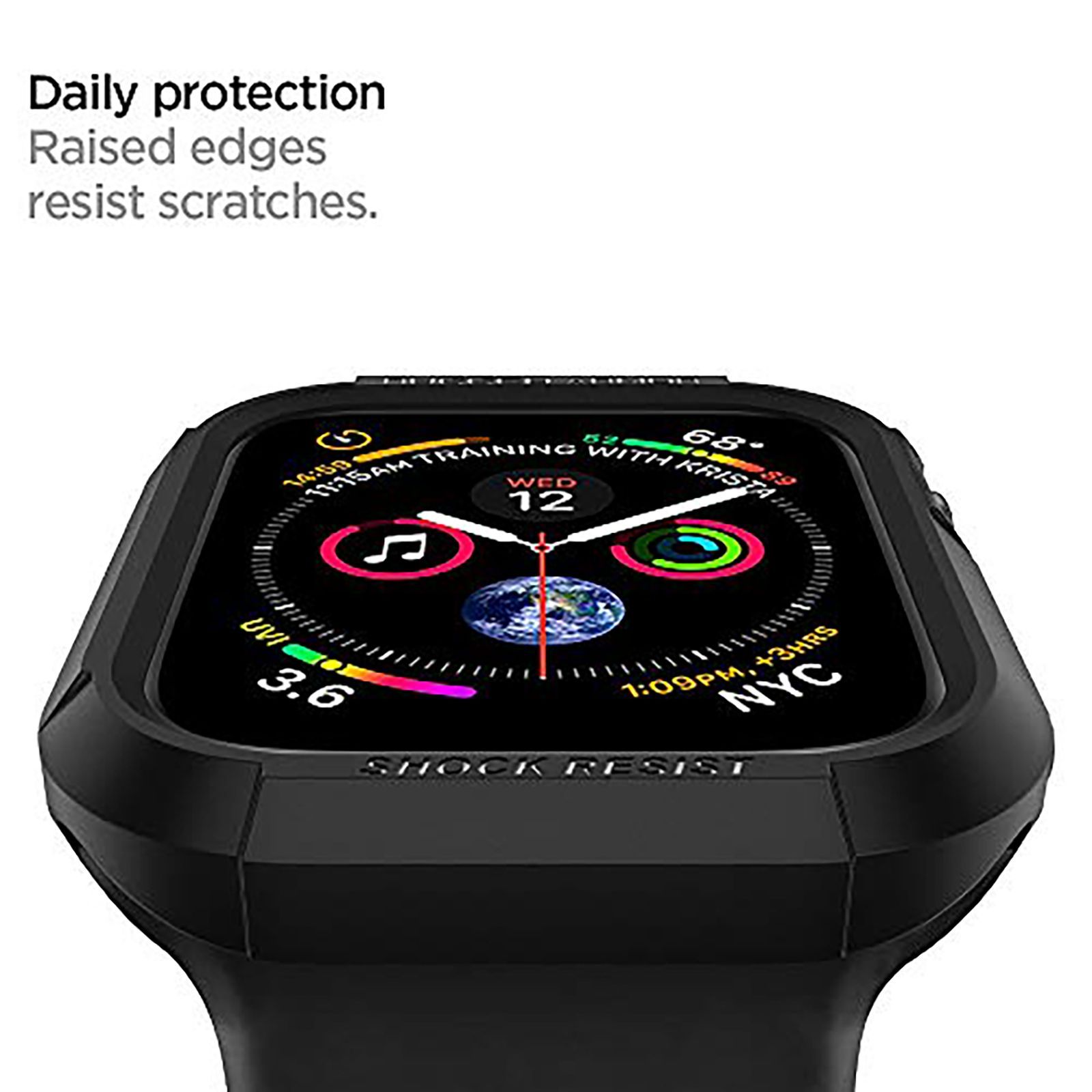 spigen Rugged Armor TPU Case for Apple Watch Series 9, 8, SE2, 7, 6, SE, 5, 4 (41mm / 40mm) (Raised Bezels, Matte Black) spigen Rugged Armor TPU Case for Apple Watch Series 9, 8, SE2, 7, 6, SE, 5, 4 (41mm / 40mm) (Raised Bezels, Matte Black)_15
