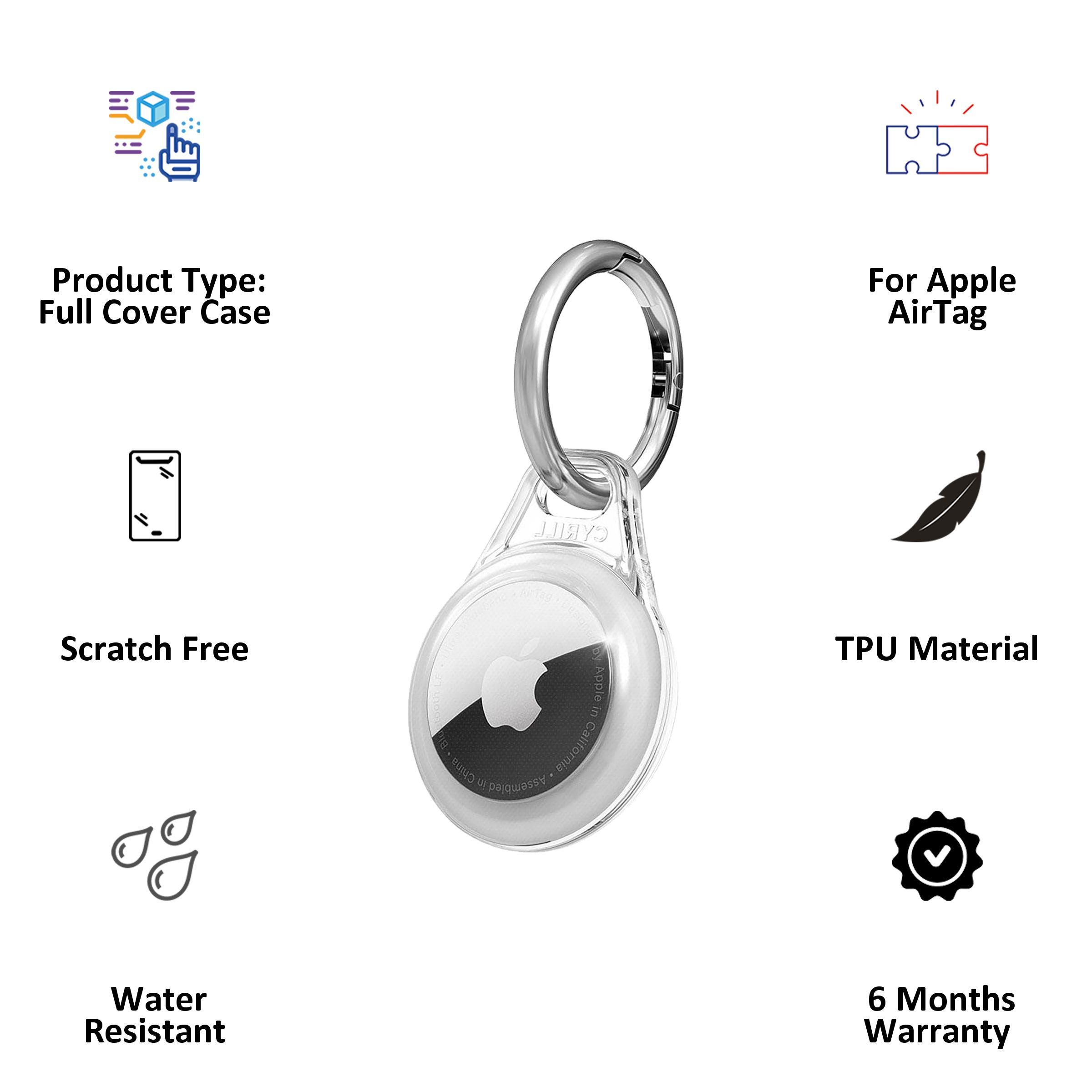 spigen Shine TPU Full Cover Case For Apple AirTag (Scratch Free, AHP03127, Crystal Clear) spigen Shine TPU Full Cover Case For Apple AirTag (Scratch Free, AHP03127, Crystal Clear)_4