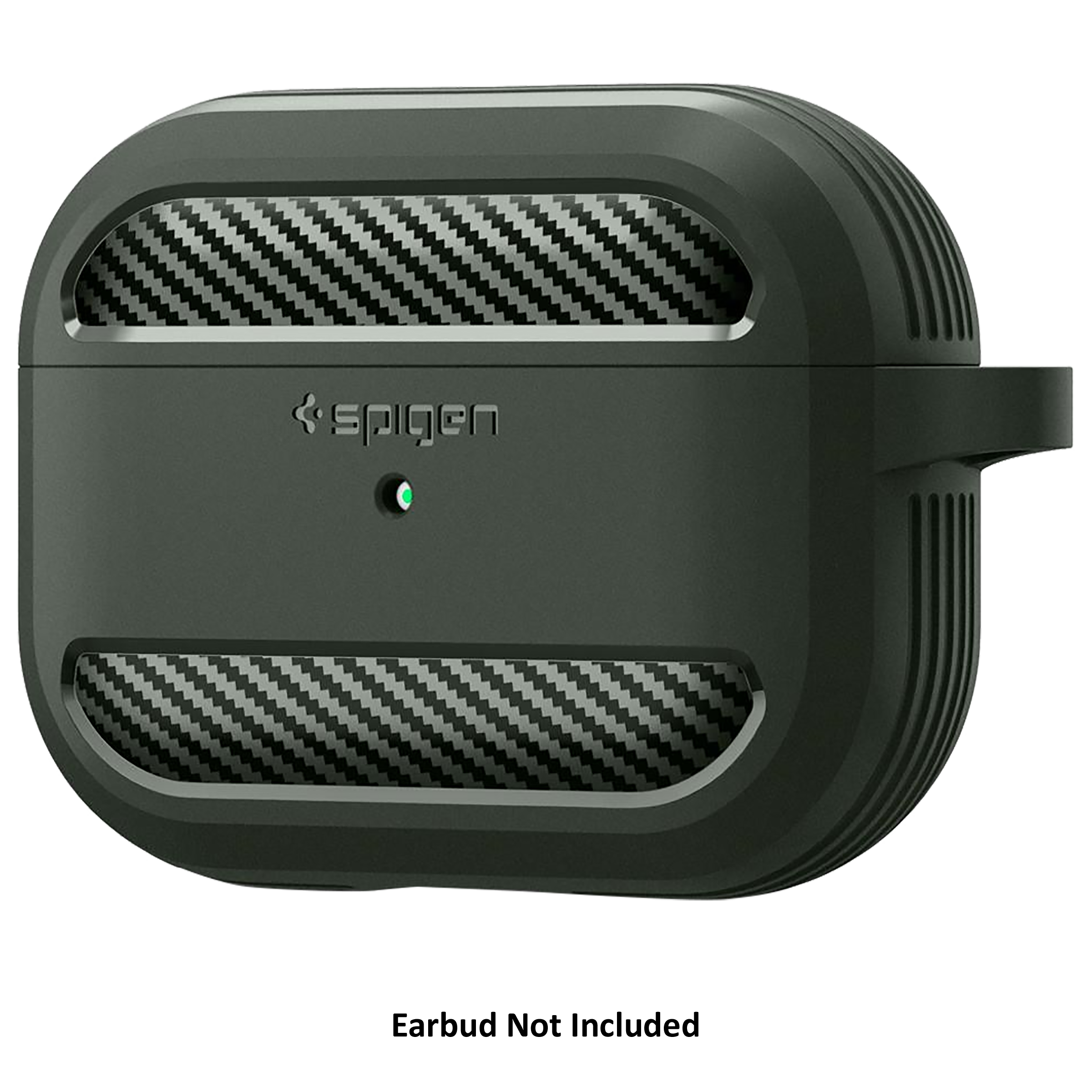 spigen Rugged Armor TPU Full Cover Case For AirPods Pro (Lightweight, ASD01441, Military Green)_3