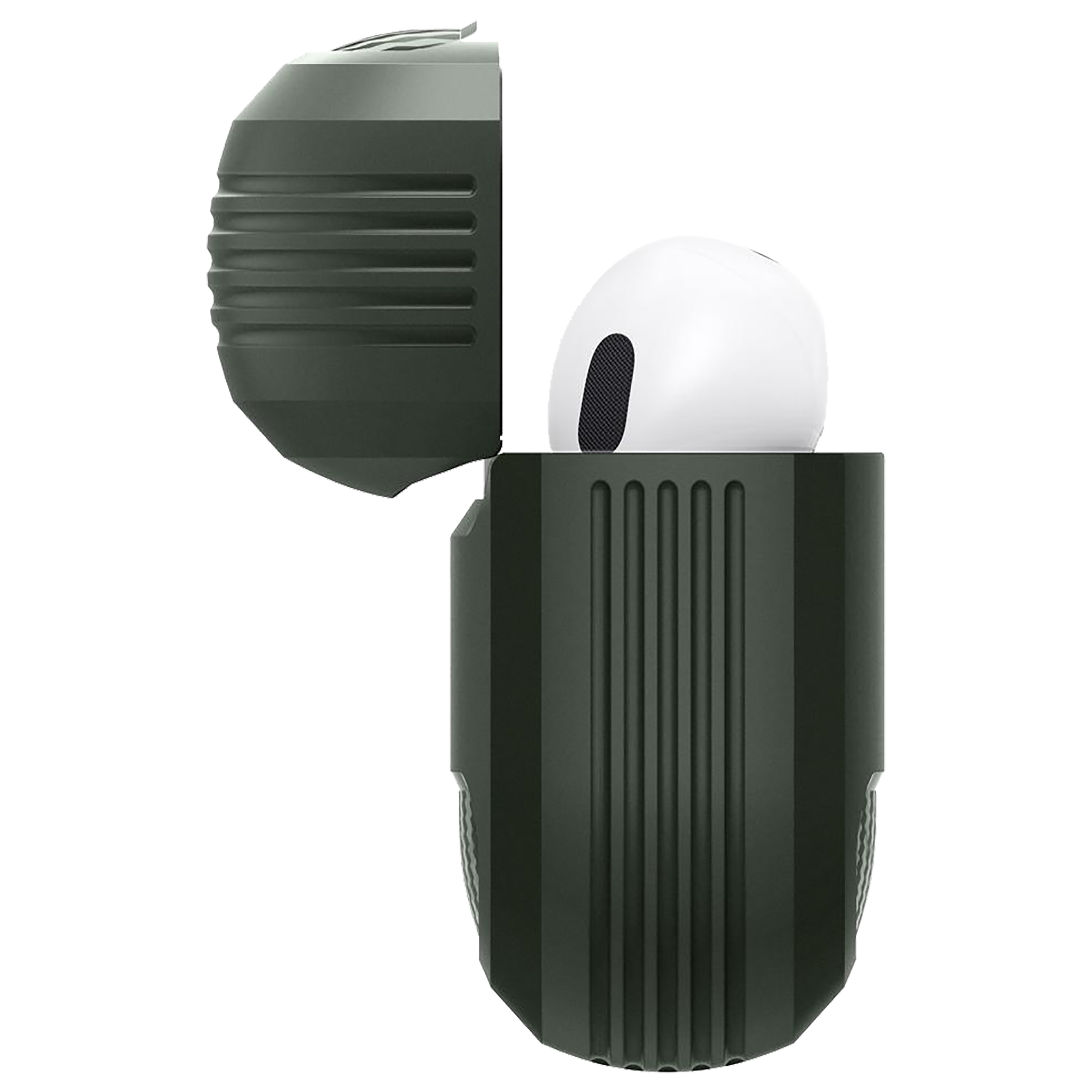 spigen Rugged Armor TPU Full Cover Case For AirPods Pro (Lightweight, ASD01441, Military Green)_9