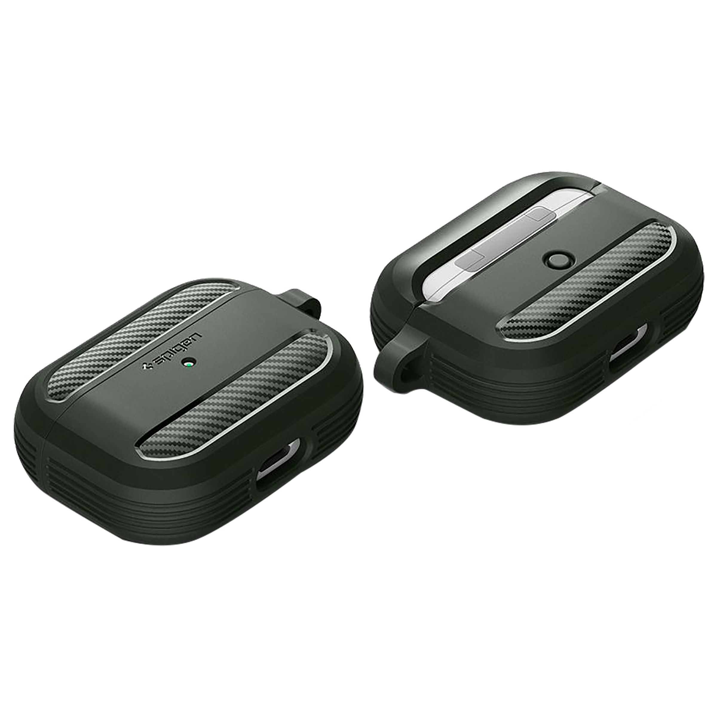 spigen Rugged Armor TPU Full Cover Case For AirPods Pro (Lightweight, ASD01441, Military Green)_1