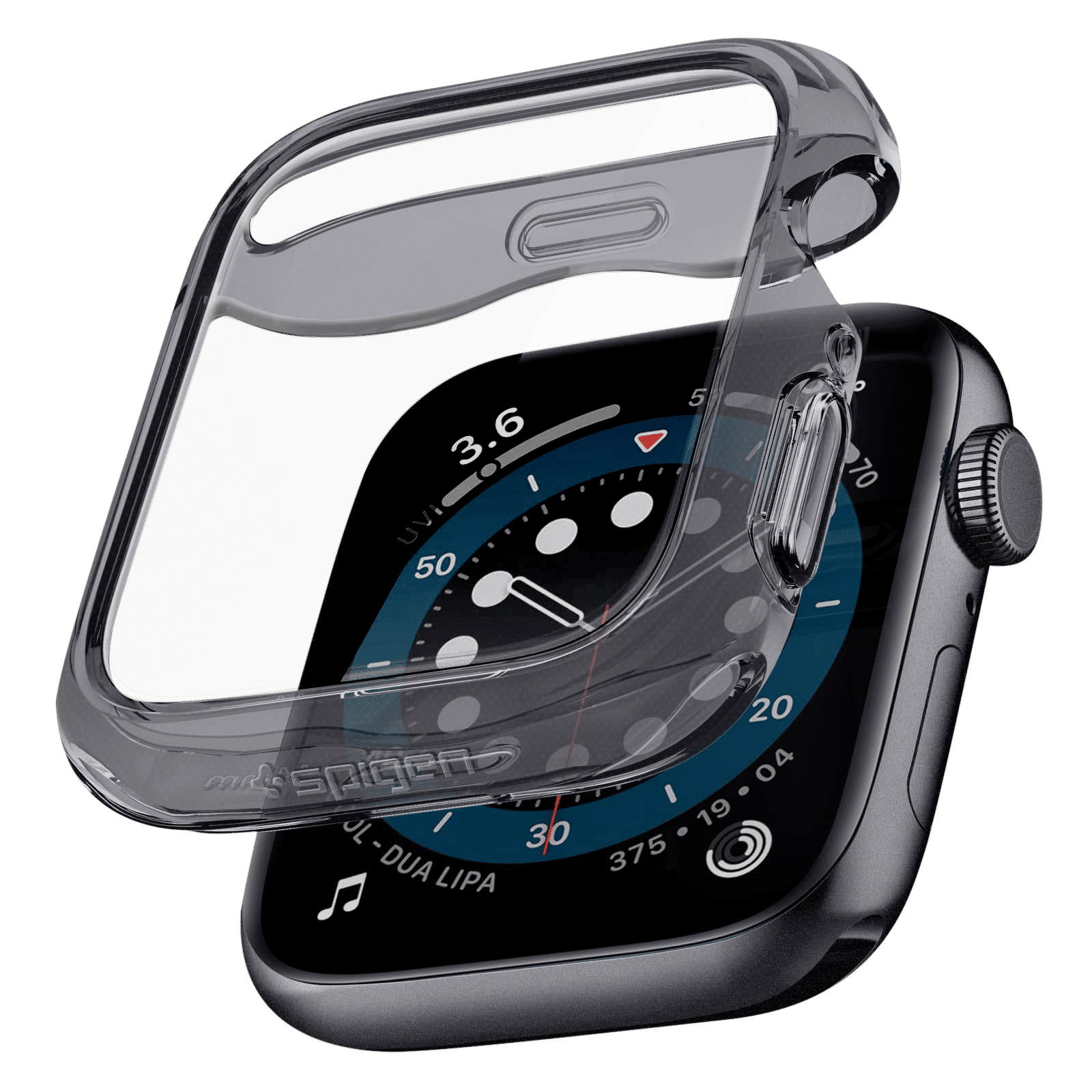 Spigen Ultra Hybrid TPU & Polycarbonate Case for Apple Watch Series SE 2, SE, 6, 5 & 4 (44mm) (Shock-Absorbent Layer, Space Crystal)_1