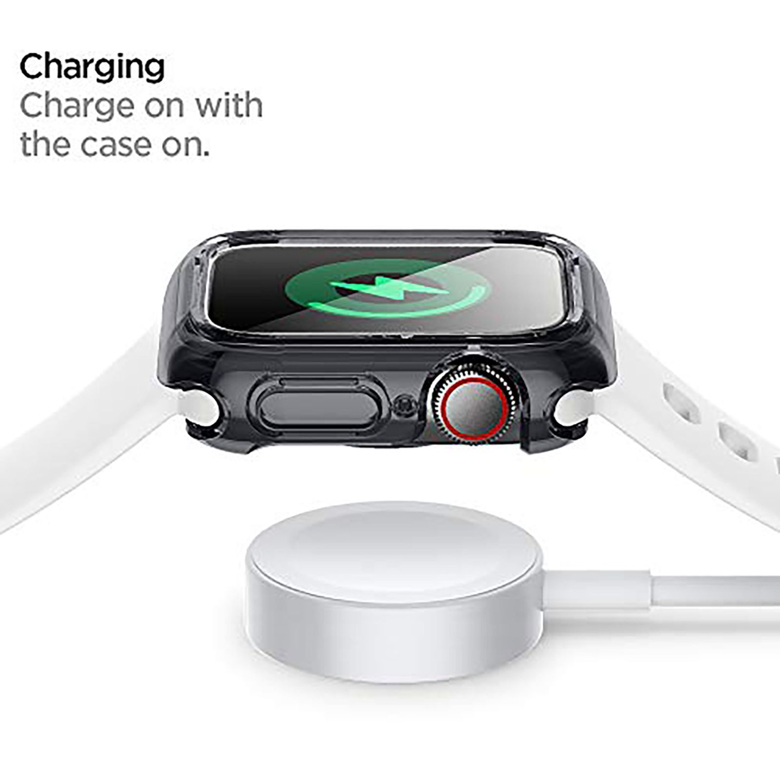 Spigen Ultra Hybrid TPU & Polycarbonate Case for Apple Watch Series SE 2, SE, 6, 5 & 4 (44mm) (Shock-Absorbent Layer, Space Crystal)_12