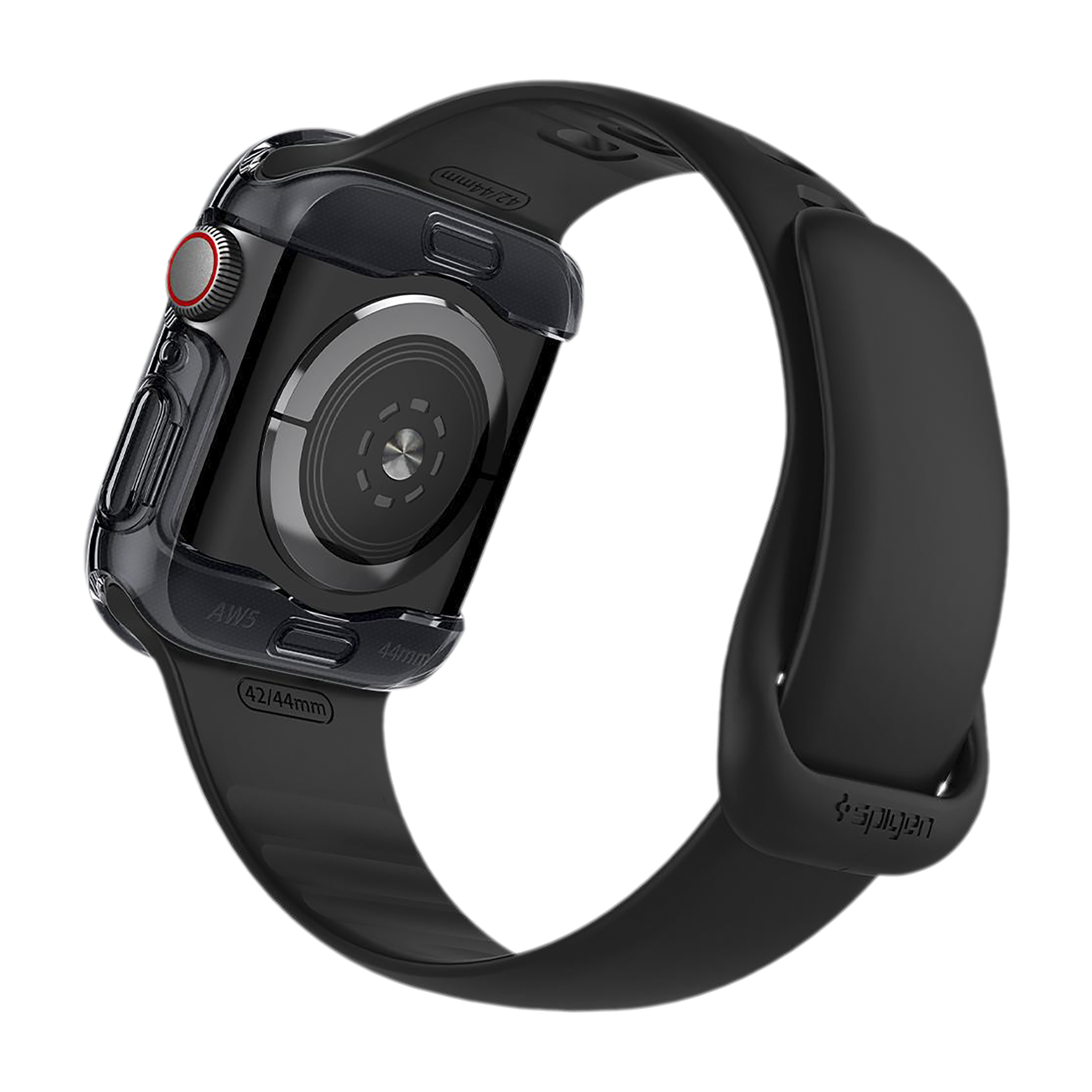 Spigen Ultra Hybrid TPU & Polycarbonate Case for Apple Watch Series SE 2, SE, 6, 5 & 4 (44mm) (Shock-Absorbent Layer, Space Crystal)_4