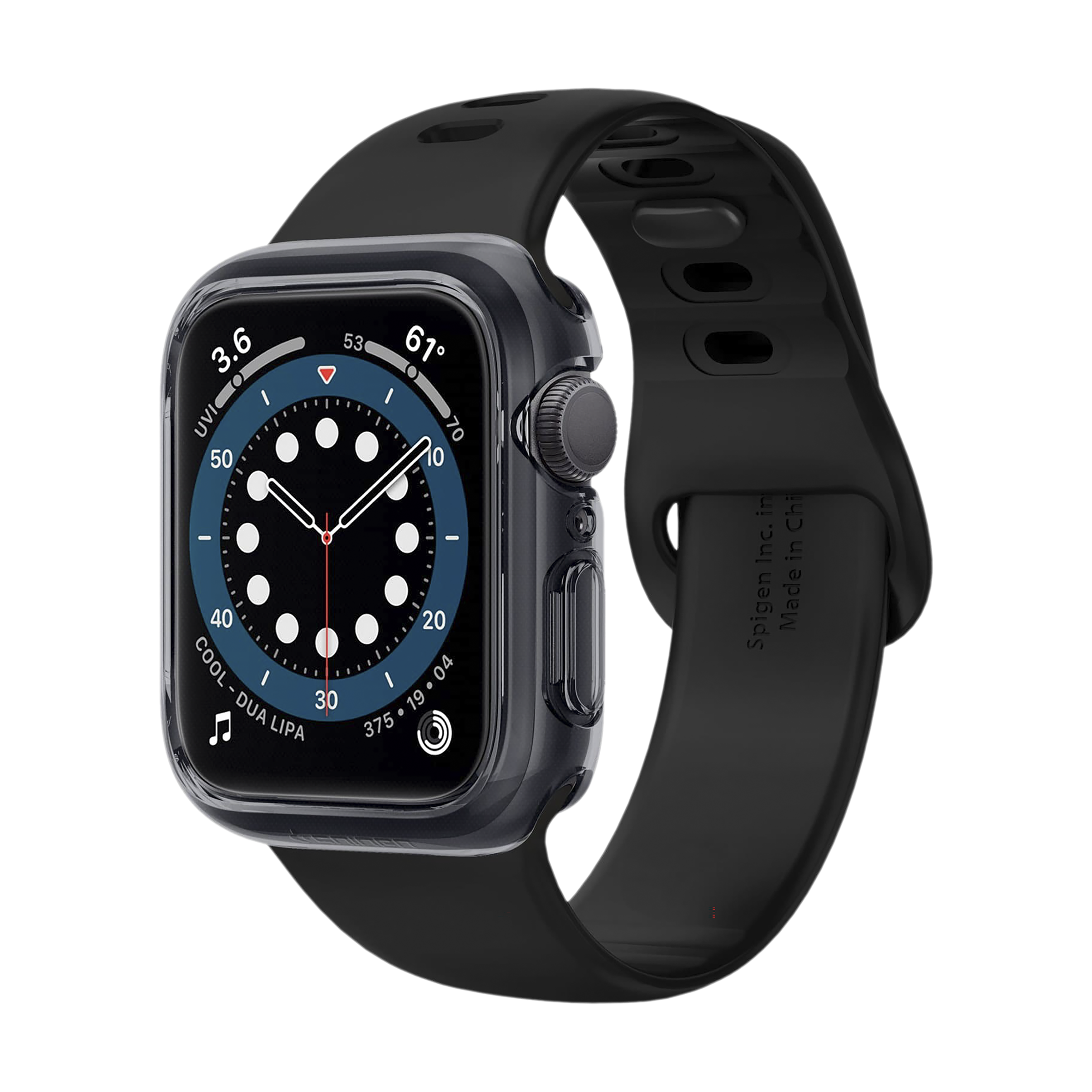 Spigen Ultra Hybrid TPU & Polycarbonate Case for Apple Watch Series SE 2, SE, 6, 5 & 4 (44mm) (Shock-Absorbent Layer, Space Crystal)_8